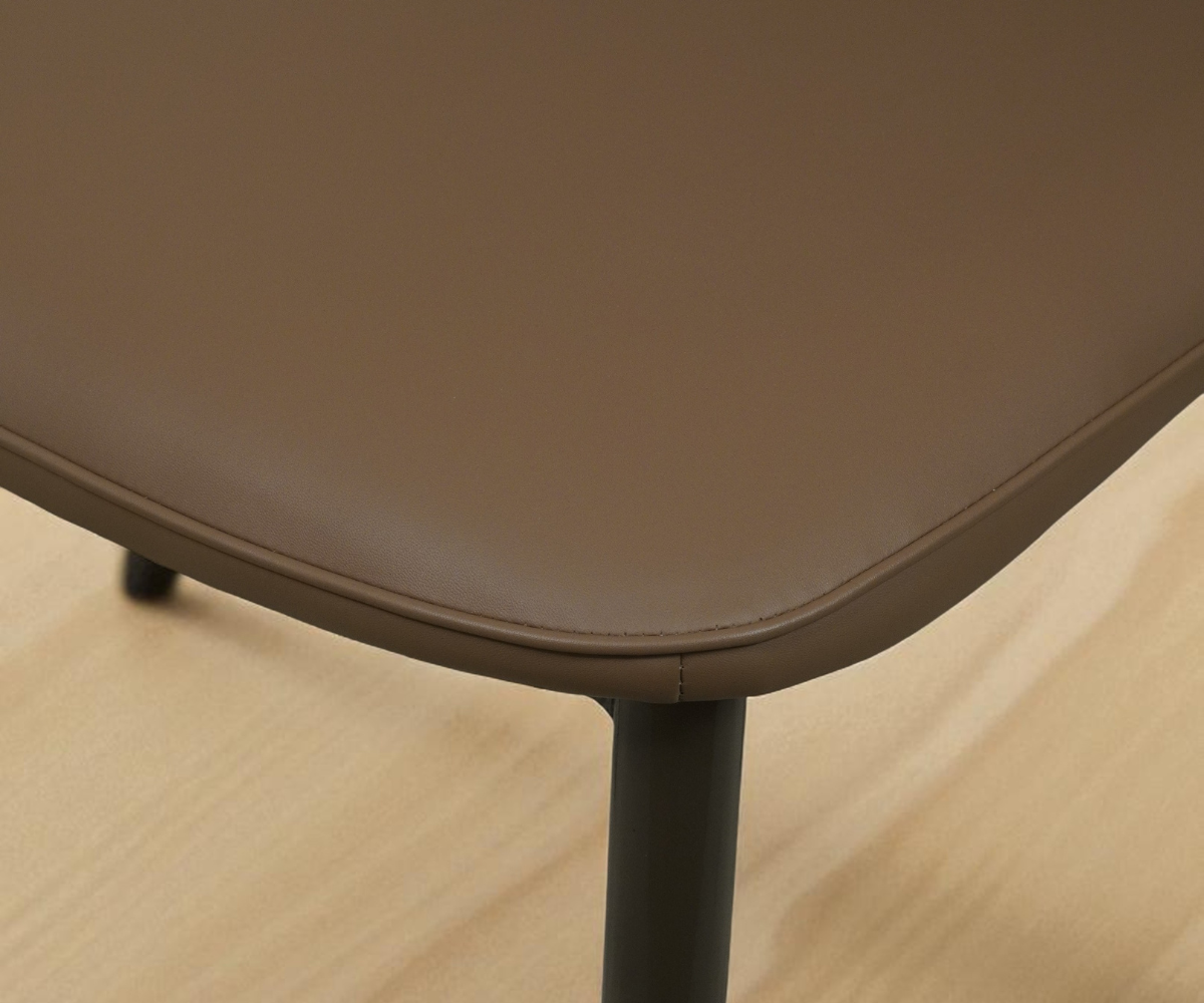 119 midnight modern designer armchair, angled view against a panelled wall