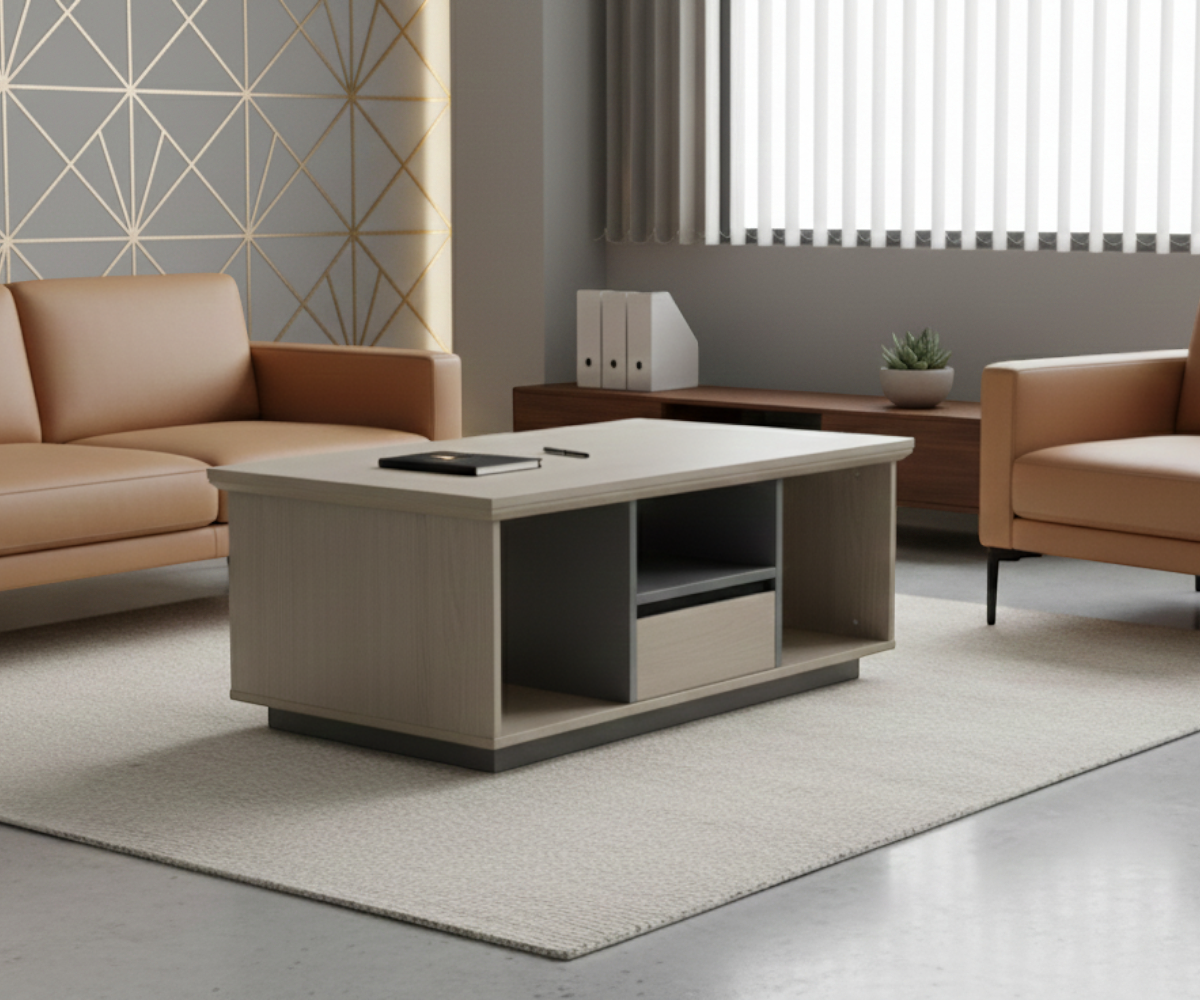 18-312D OFFICE CENTER TABLE (BROWN AND LIGHT BROWN)