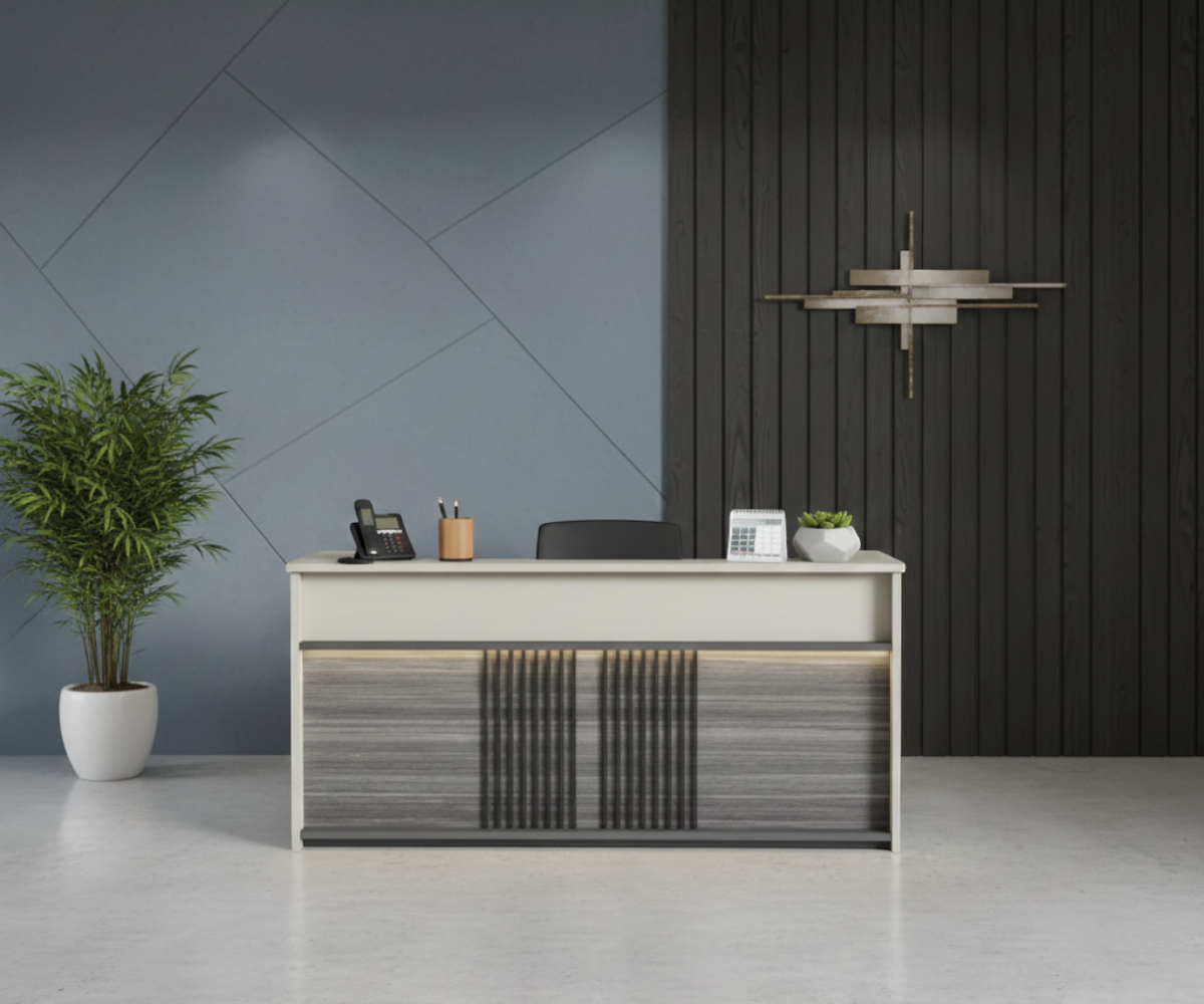 Clean Reception Counter Vertex Slate Professional Reception Counter 2413 – IdealHome