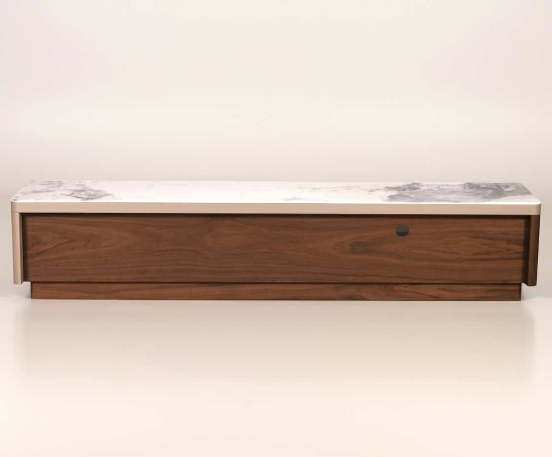 2414 Walnut Marble Console