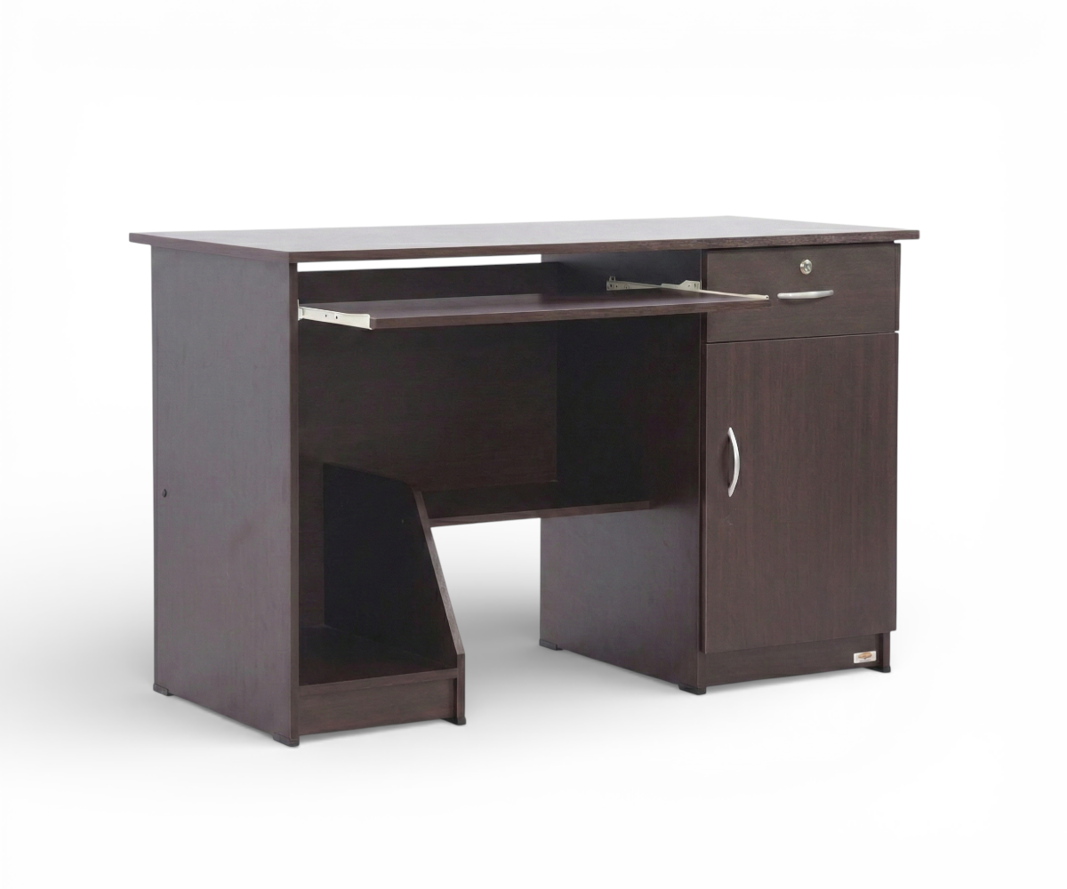 [With 1 Drawer & 1 Cupboard] PKCT012 Computer Table - Office table W120D58H76Cm