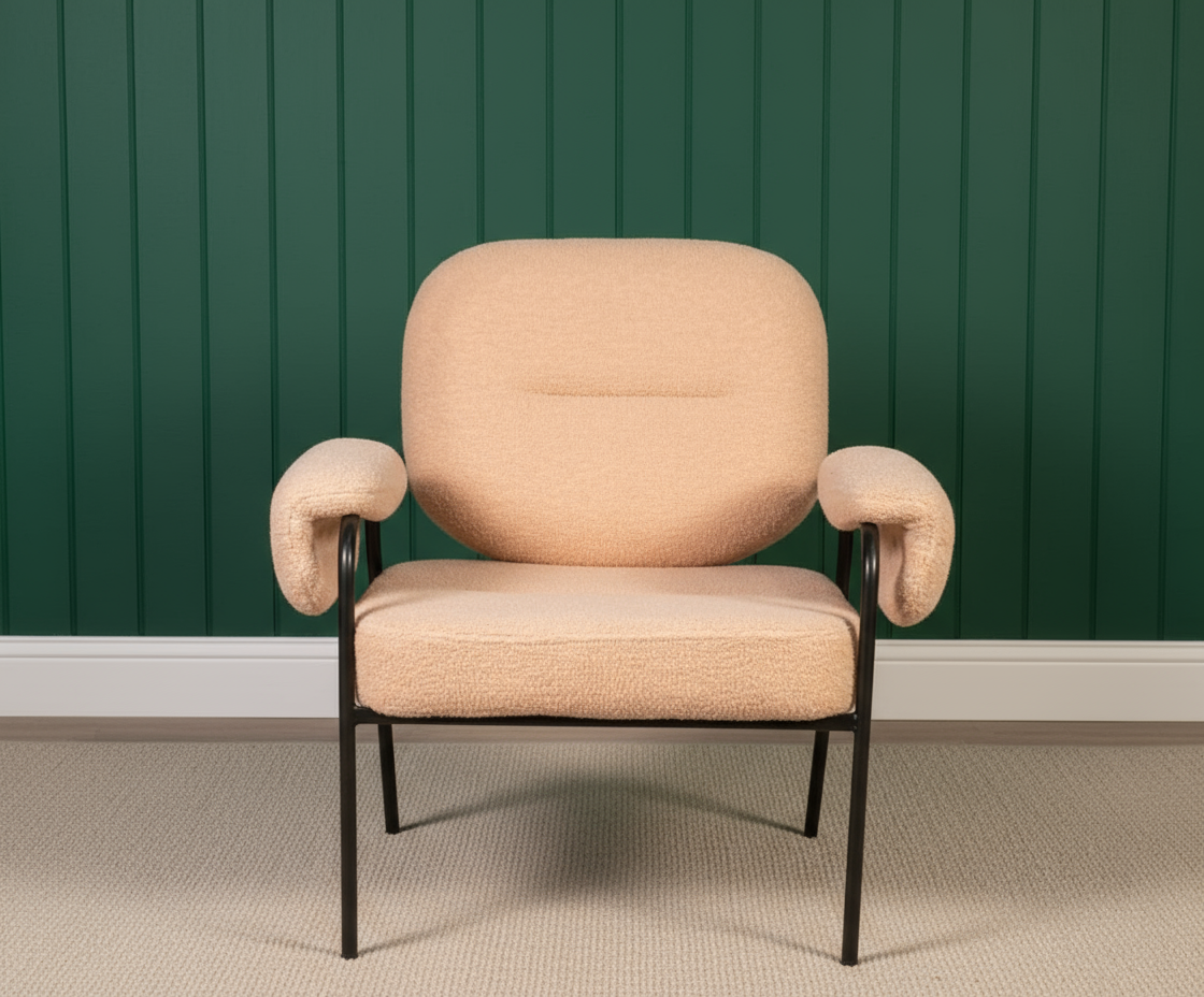 613 ARM CHAIR - Peach (S3-D25)