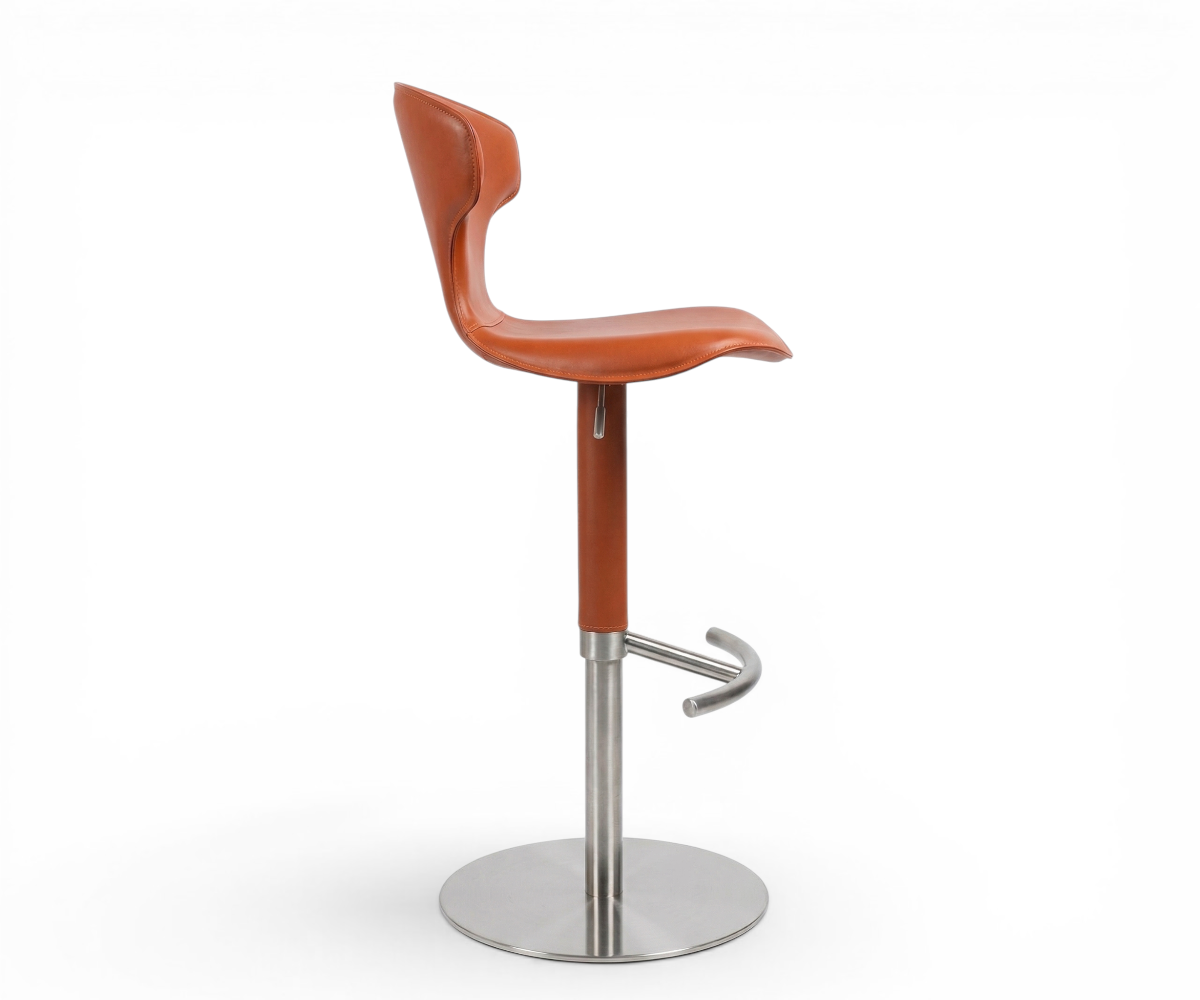 7086 bar chair at a walnut bar counter in a hotel lounge