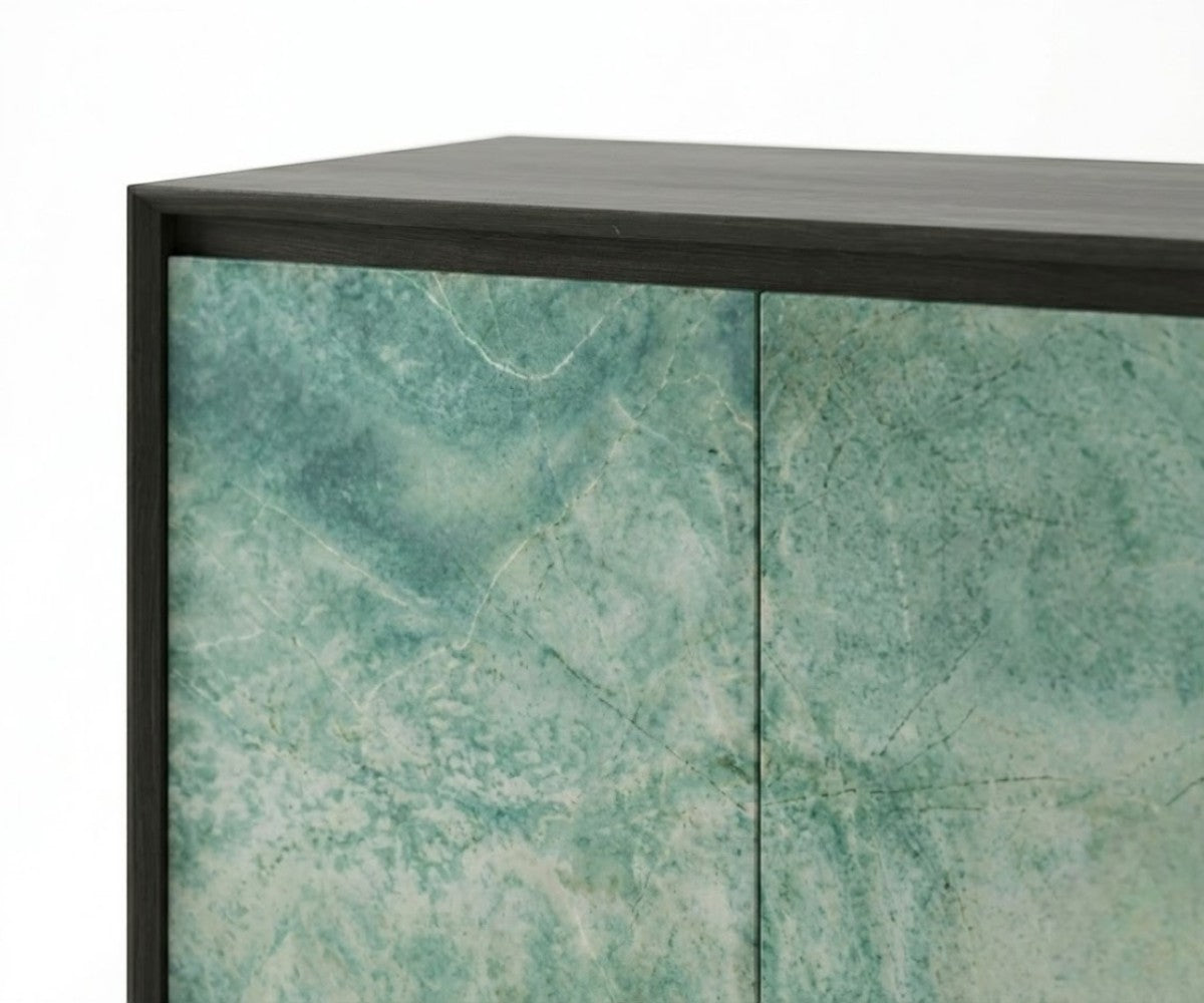 YA1031 Green Cabinet Console