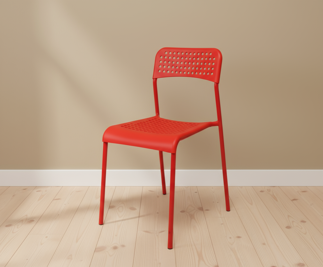 9031 PLASTIC CHAIR RED