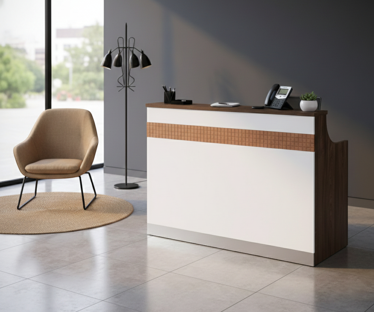 914 Walnut Reception Desk