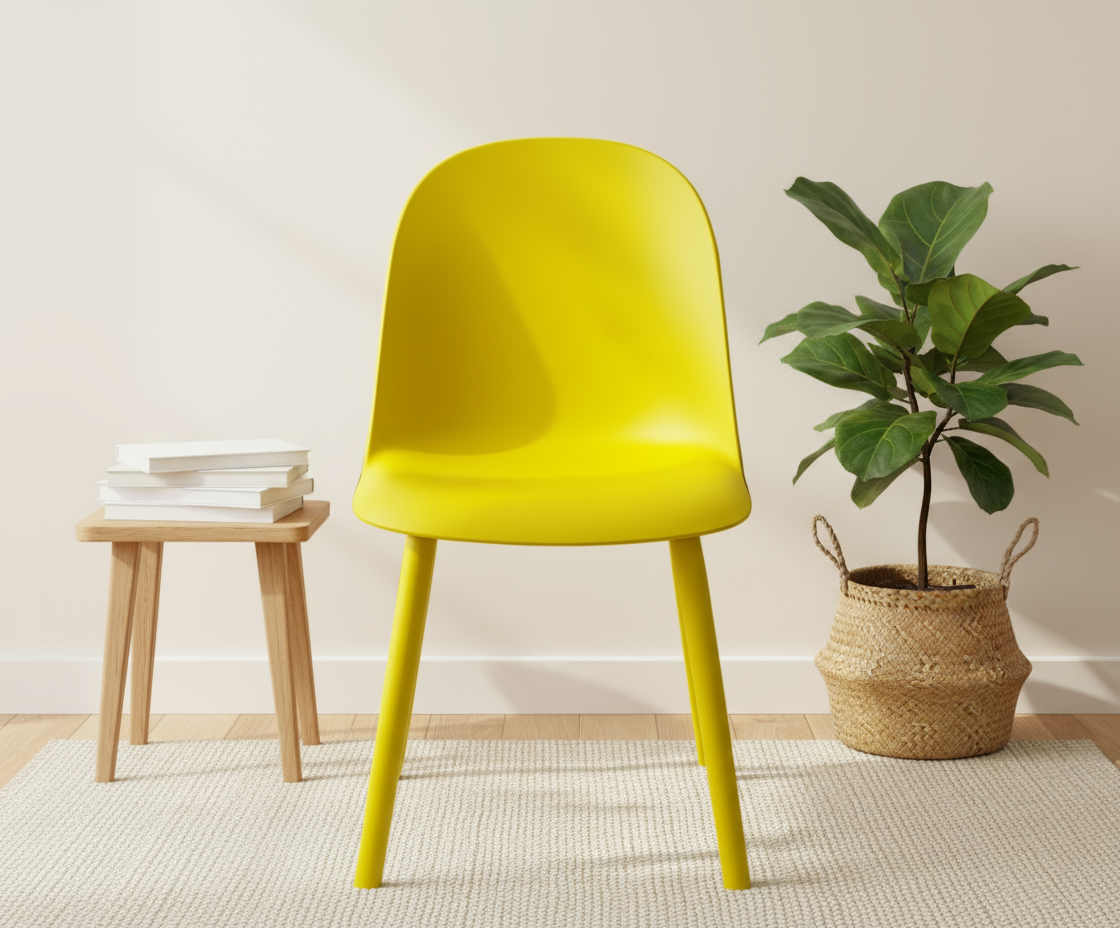 A606 PLASTIC CHAIR YELLOW
