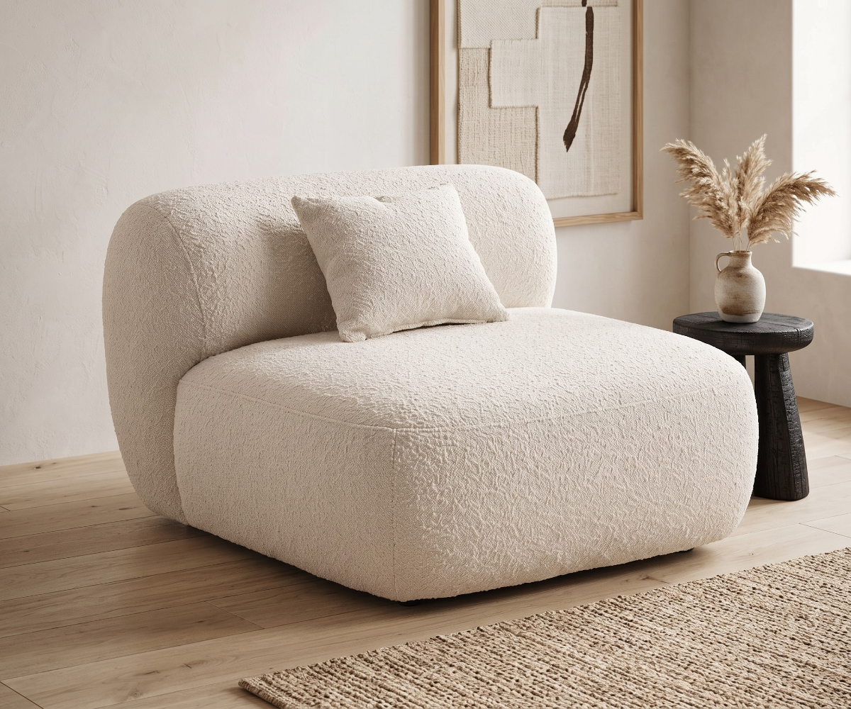 Modern Bouclé Accent Chair
