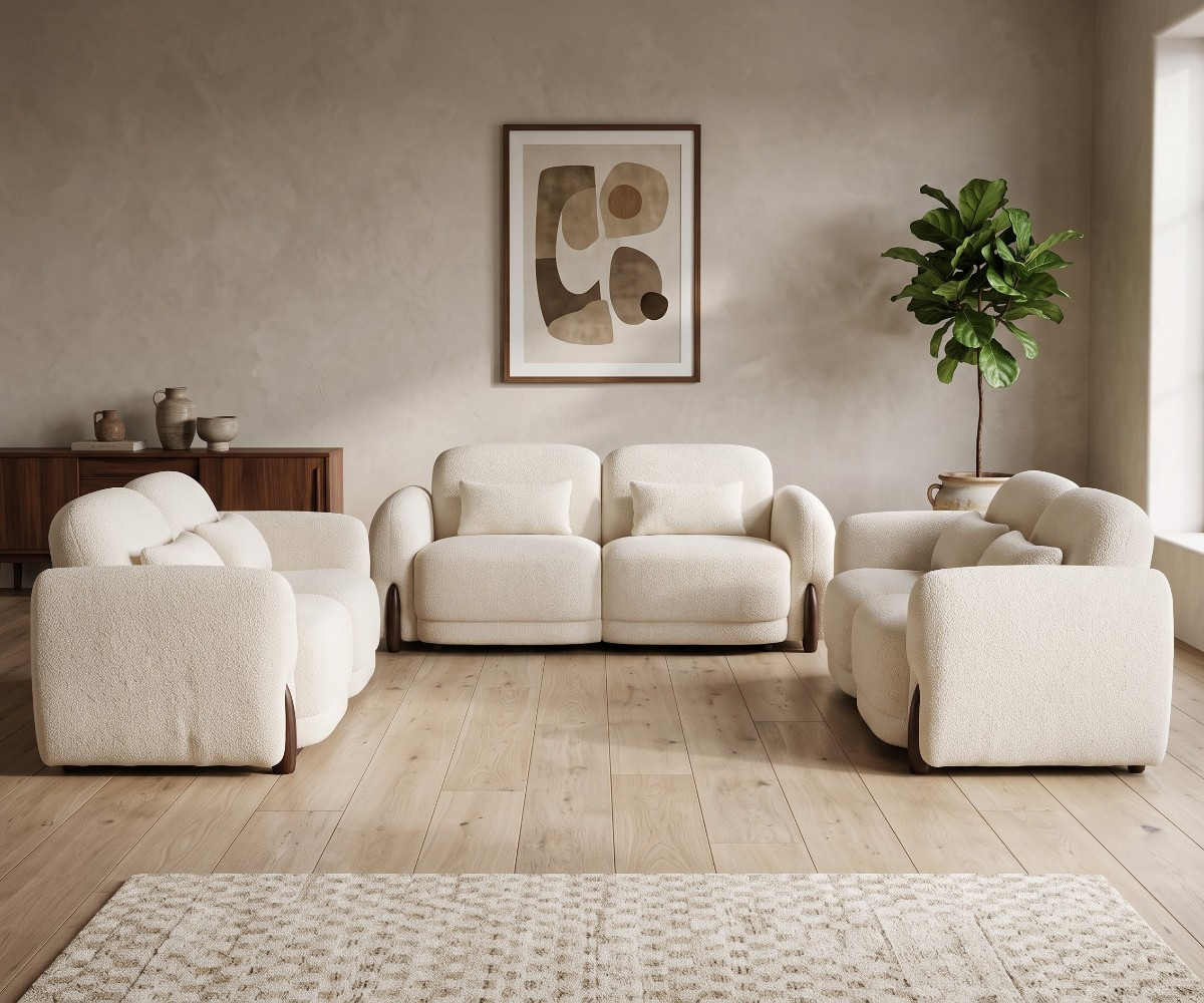 Varez Sofa 3+2+1 White
