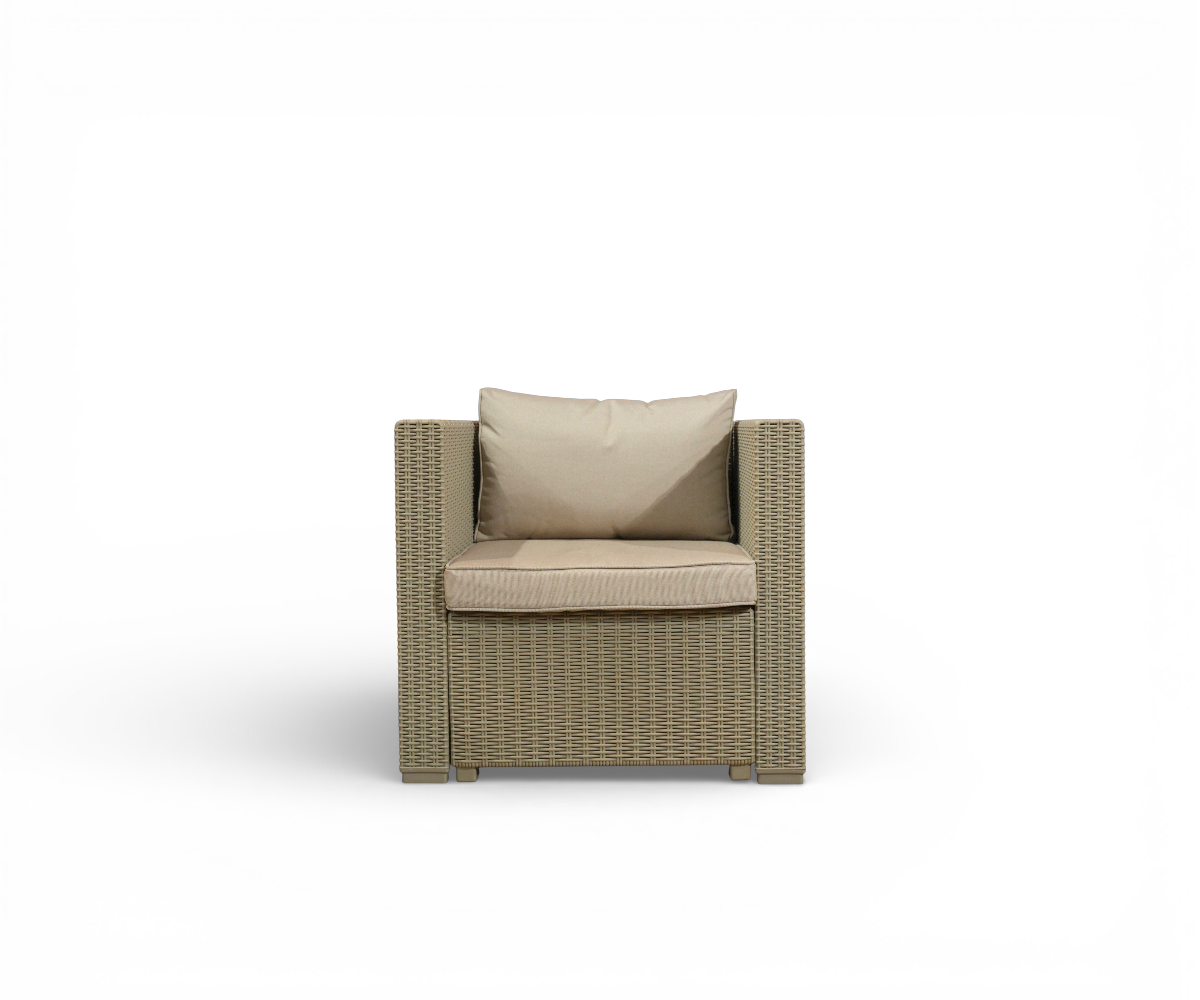 FR-SF5-5P L Injection Plastic  Sofa(Light Grey)