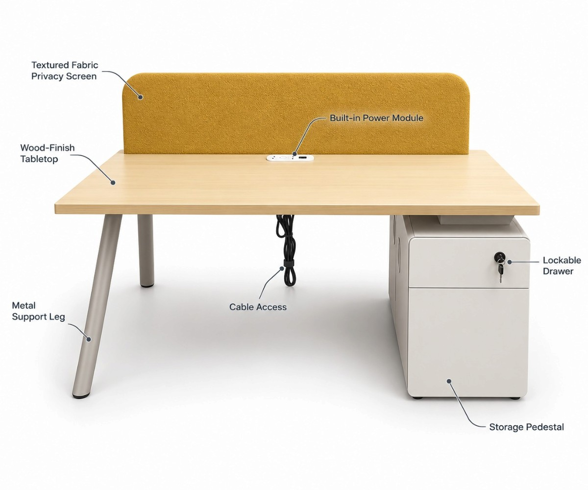 2520T-24 OFFICE TABLE/WORKSTATION