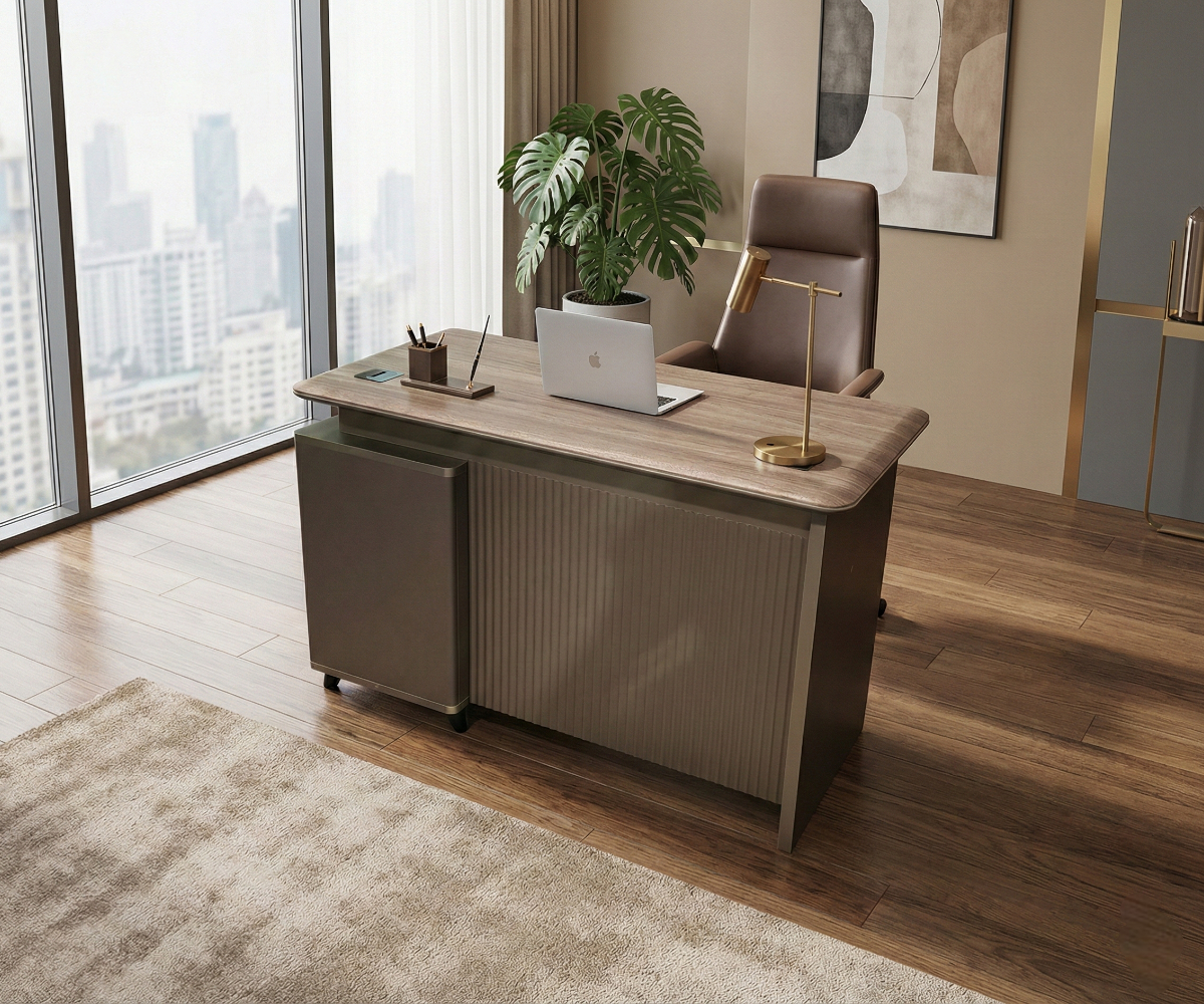 V9-012C OFFICE TABLE (1200600760) Greyoak Wood