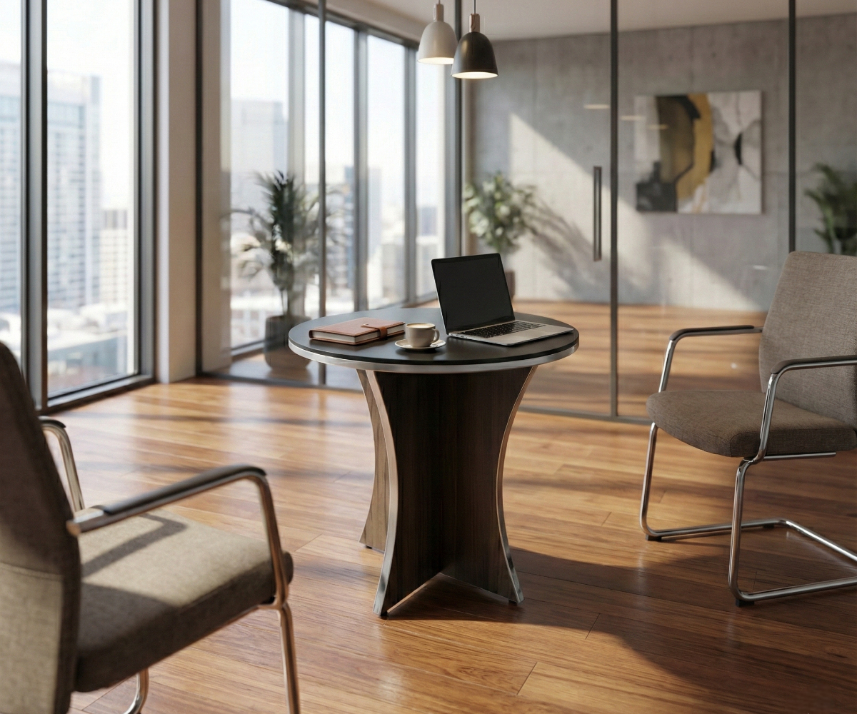 V11-510 ROUND TABLE 1000760 Greyoak Wood