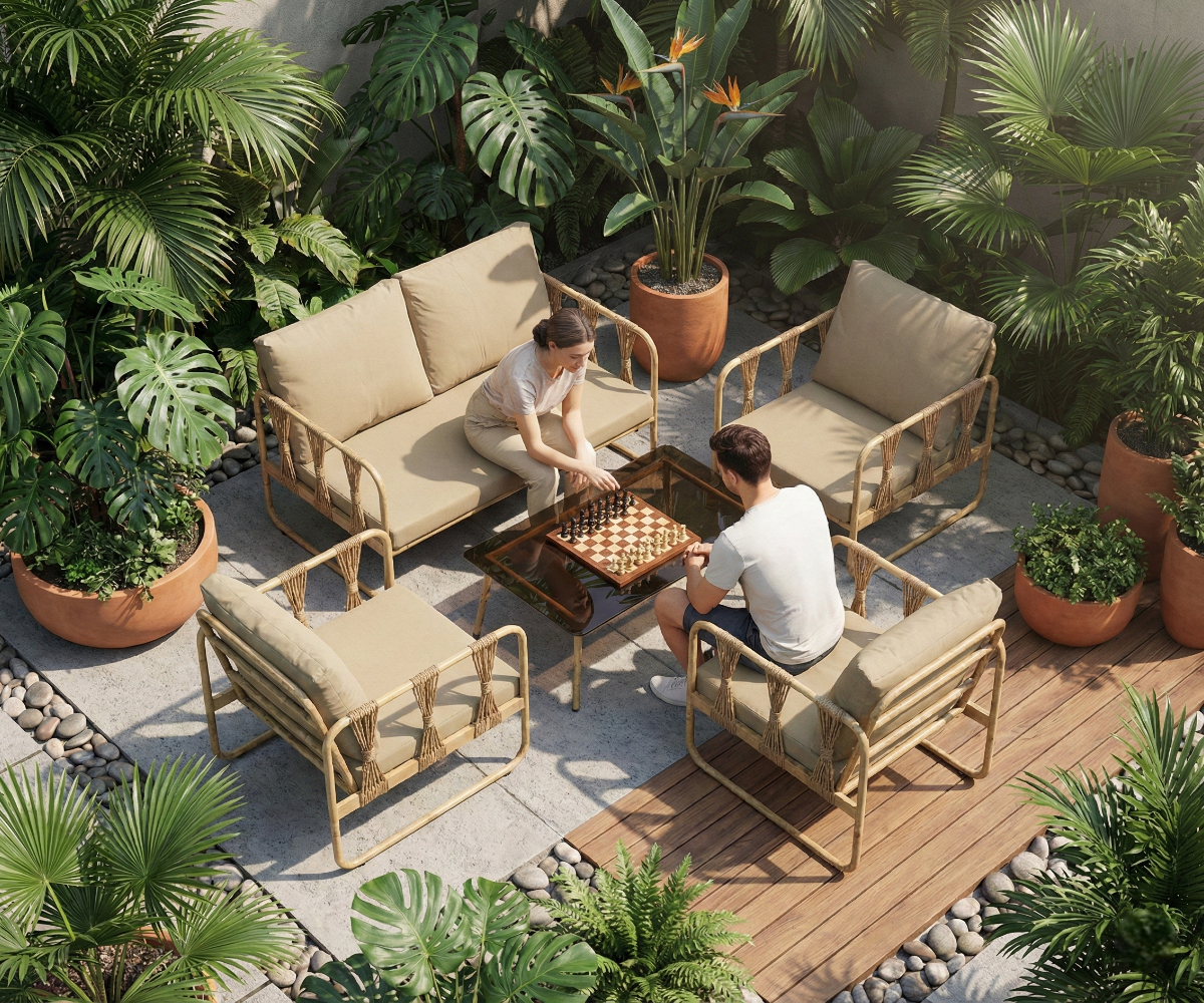 YJXS-2407 4 Seater Sofa Set