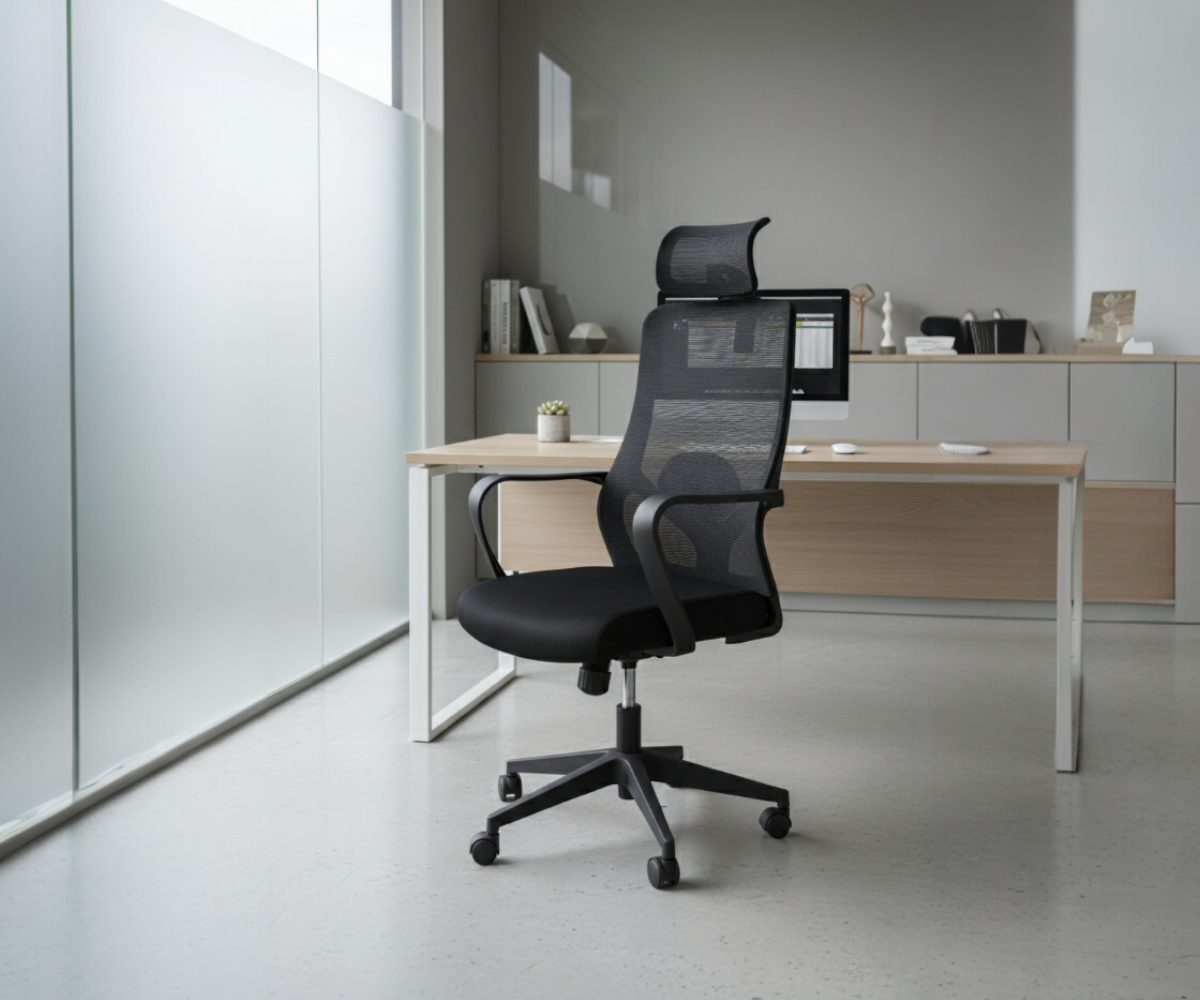 Office chair-268A-BLACK (Ergonomic Chair)