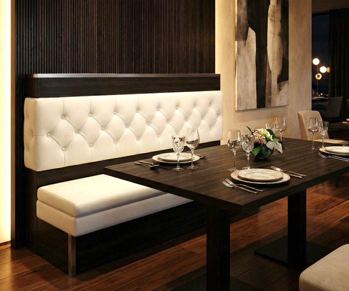 Tufted Ledge Banquette