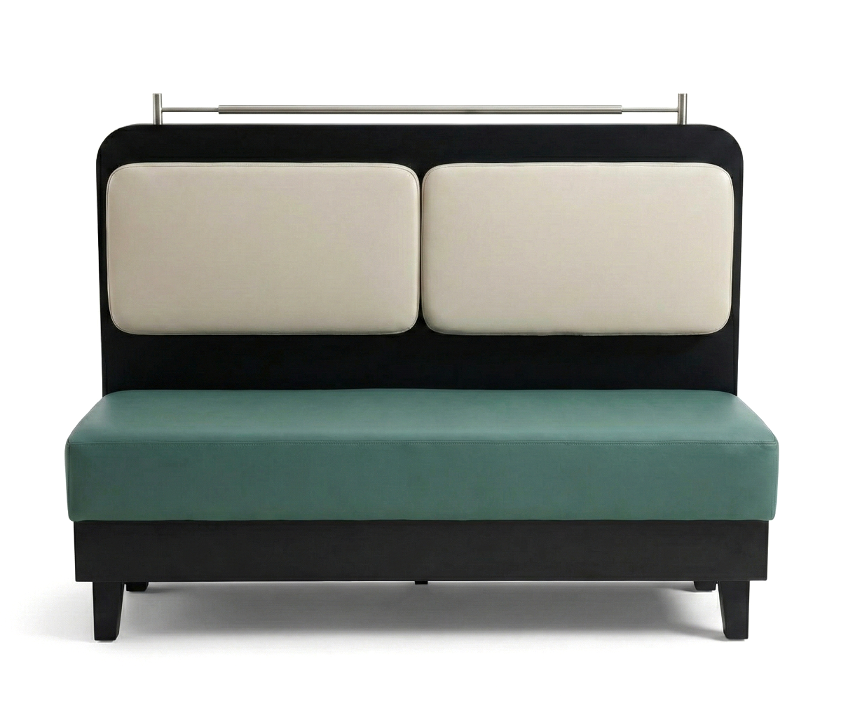 Teal Metro Cushion Booth