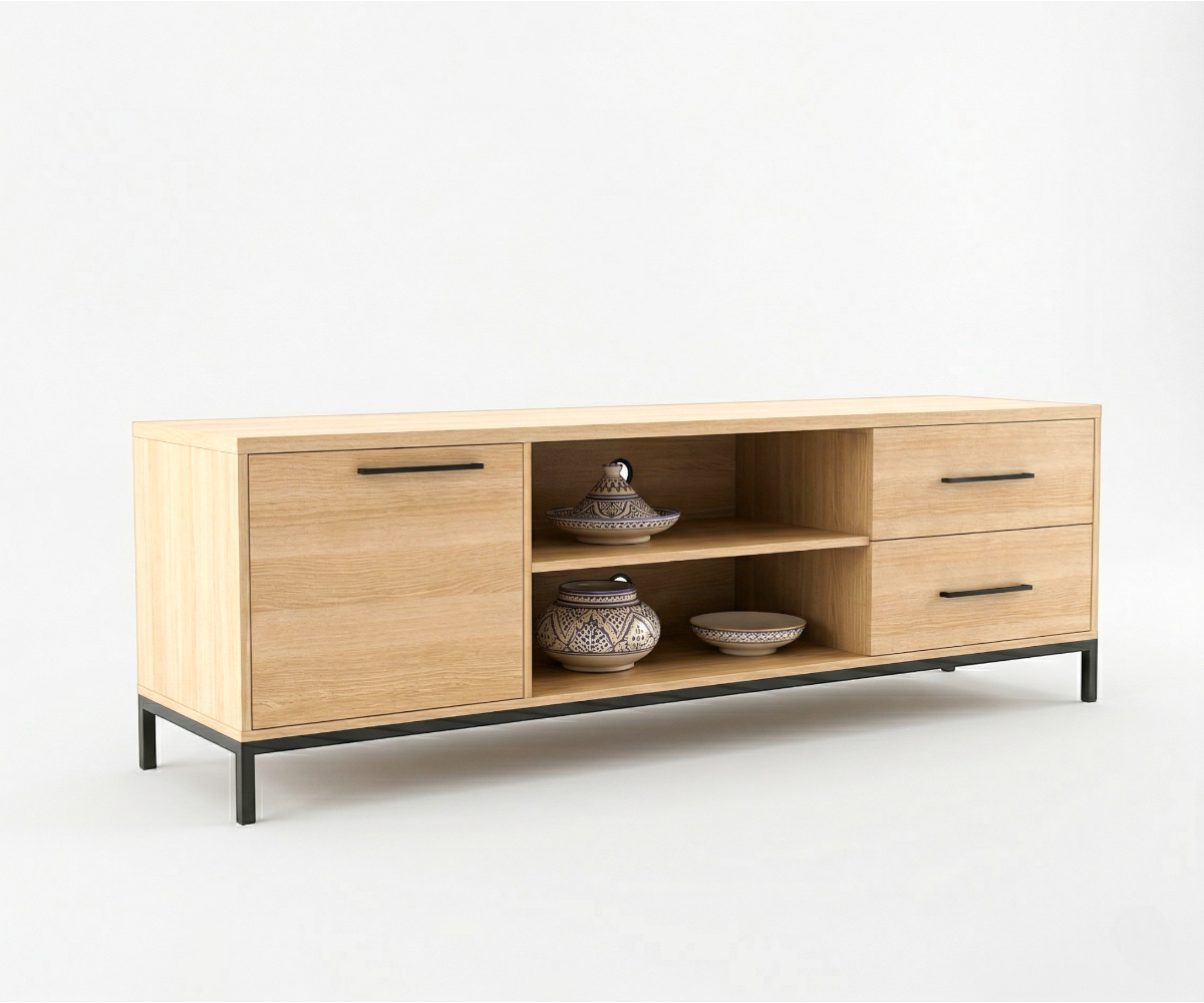 AX-LR31 Zayan Rattan Cabinet