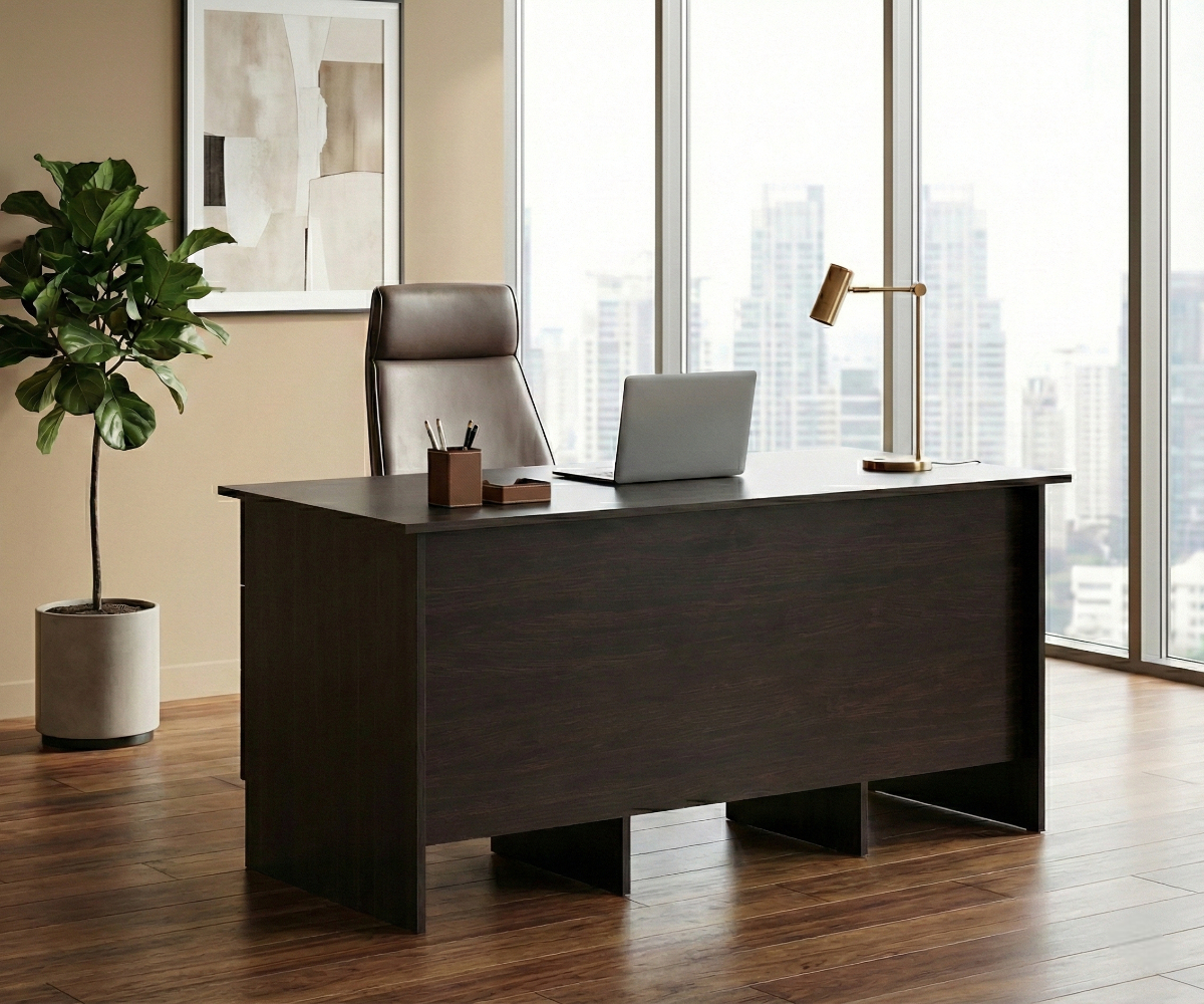 [with 2 Cupboards & 2 Drawers] PKWT 004 Office table W152D76H76Cm