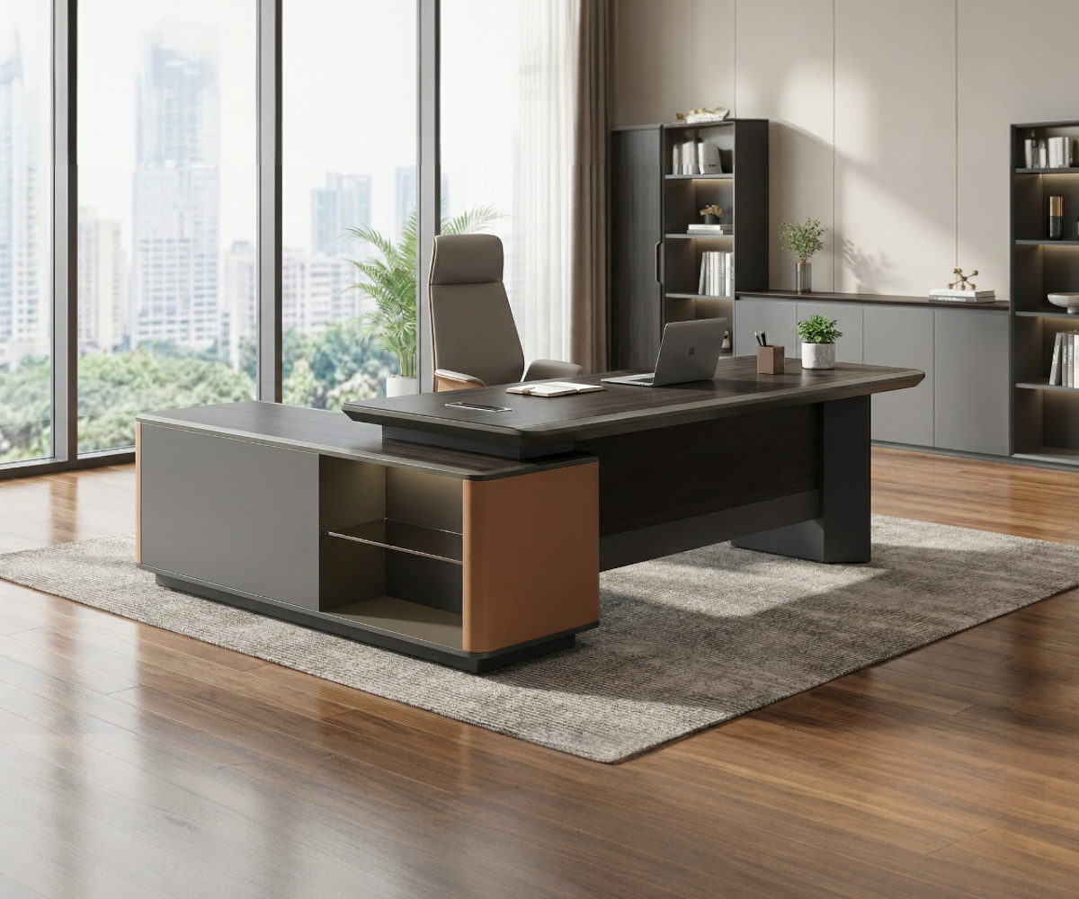 OFFICE TABLE A6-026B Walnut Wood