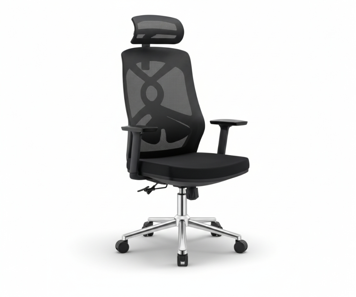 SH-GZ6463 OFFICE CHAIR-BLACK-51X51X119CM