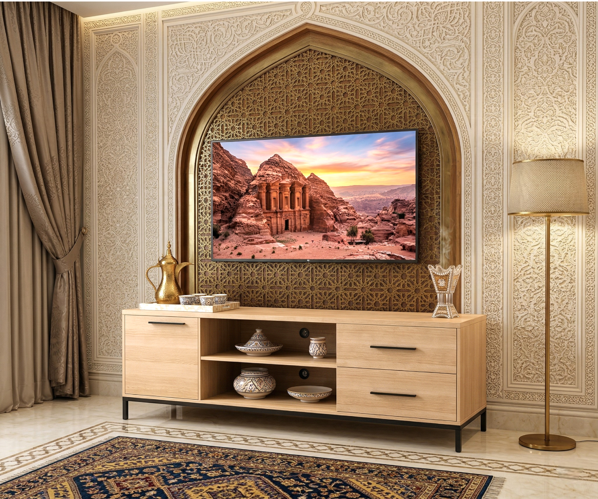 AX-LR31 Zayan Rattan Cabinet