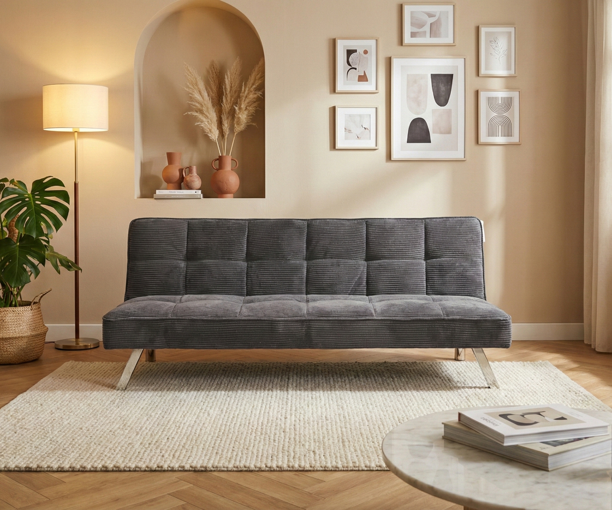 LV3838 sofa bed (sofa1758374 bed1759738 )-Grey