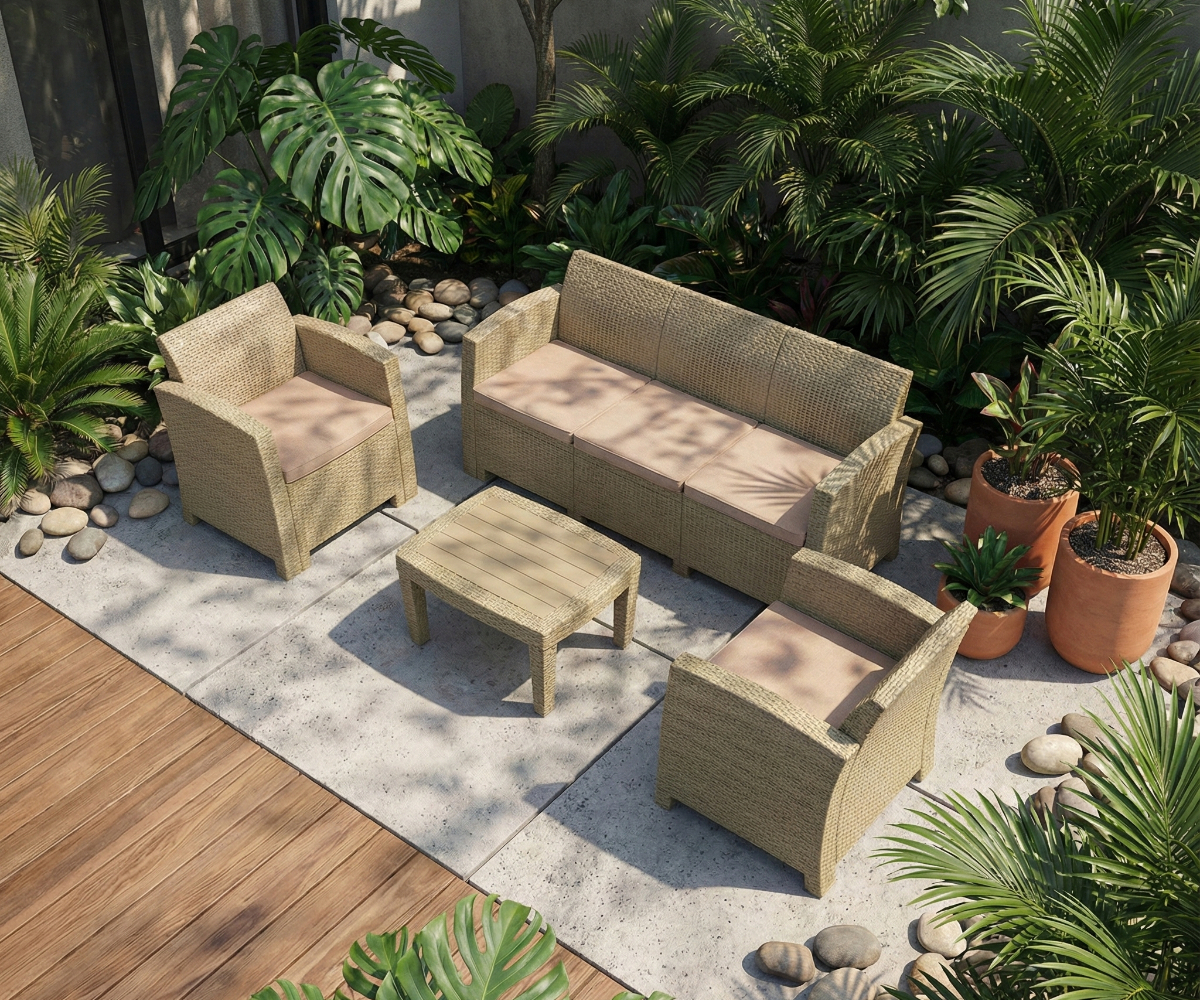 FR-SF2 INJECTION PLASTIC SOFA-LIGHT GRAY