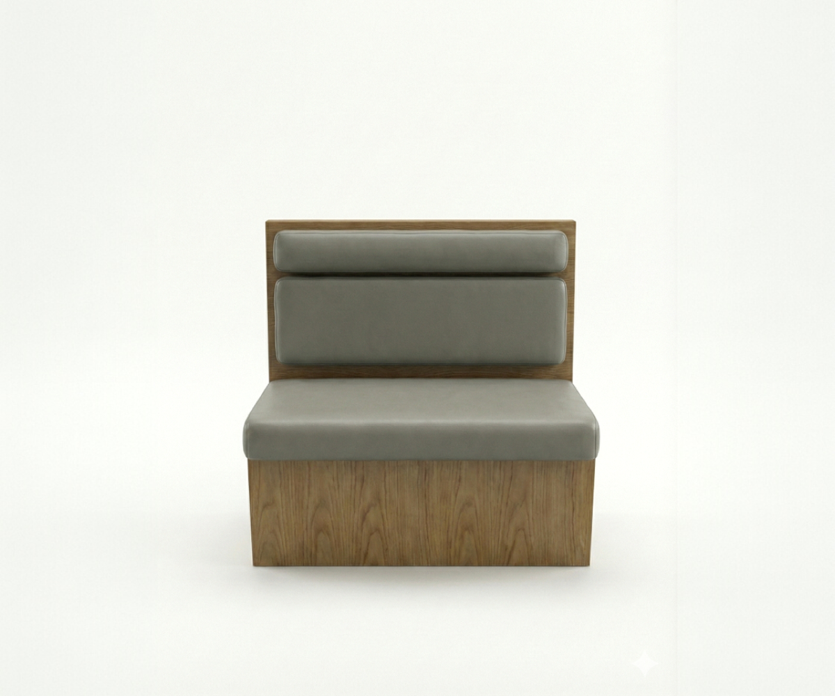 Sage Pillow Booth Bench