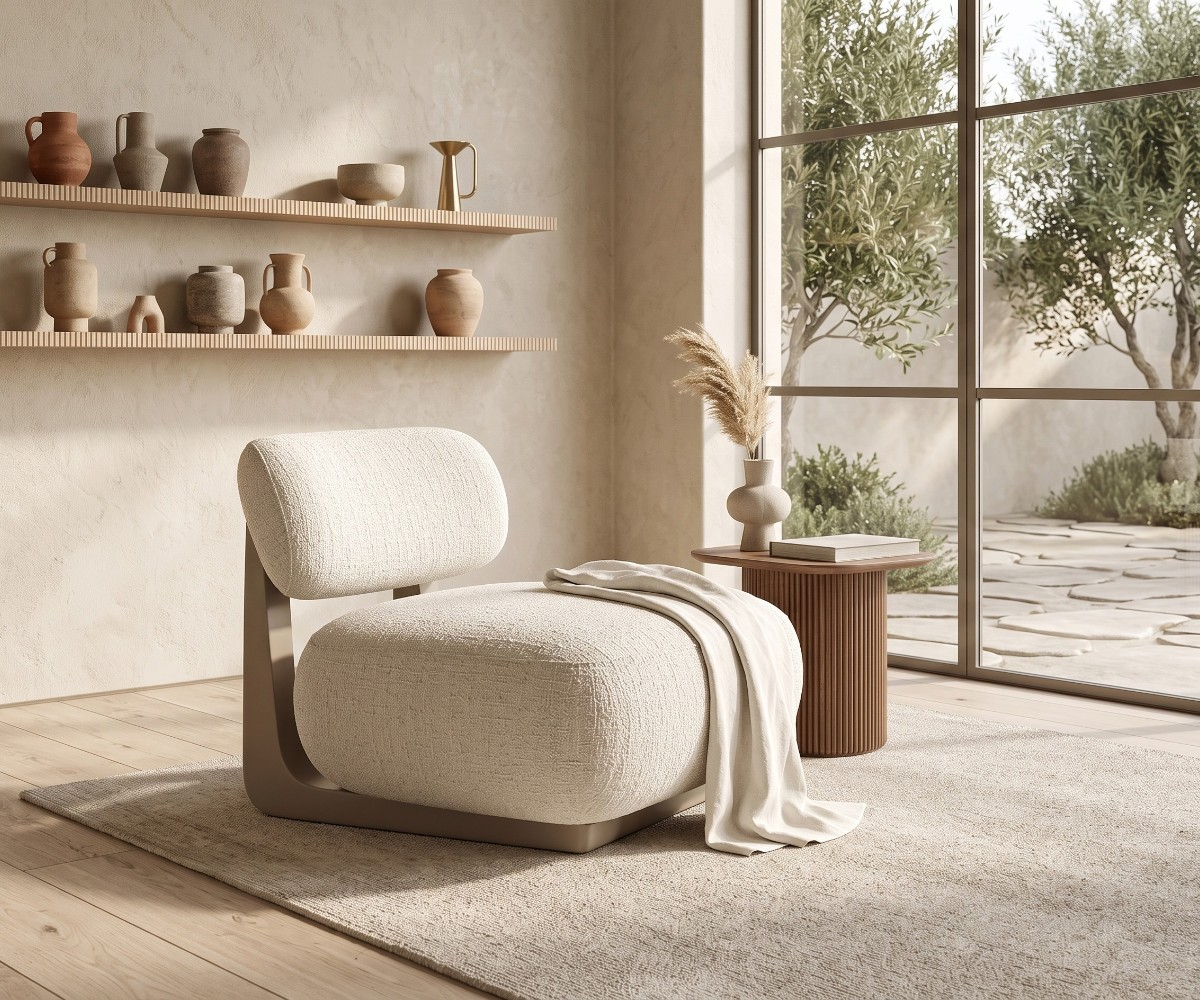 OLIMPIA CORNER SOFA Off White Single Seater