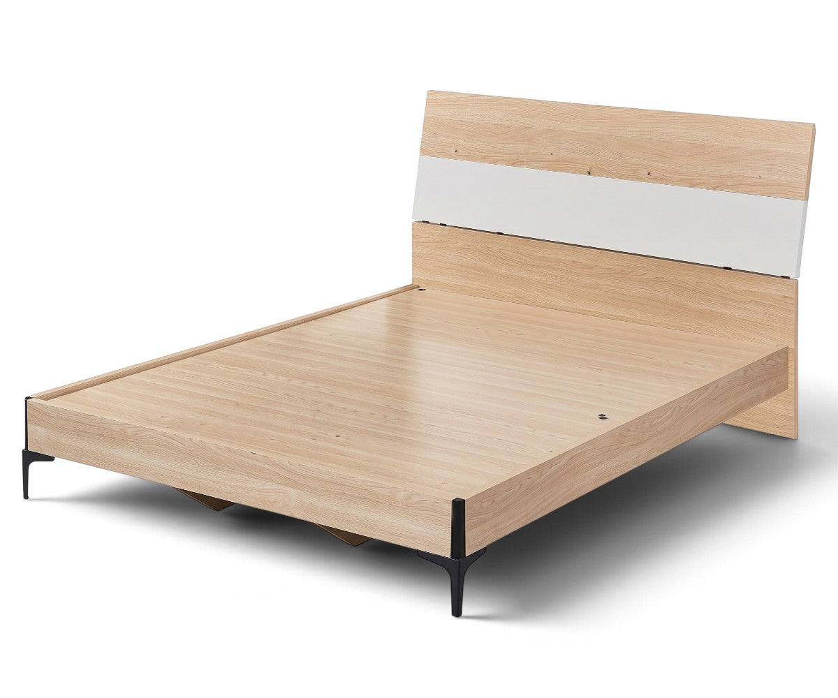Modern Wood Effect Platform Bed