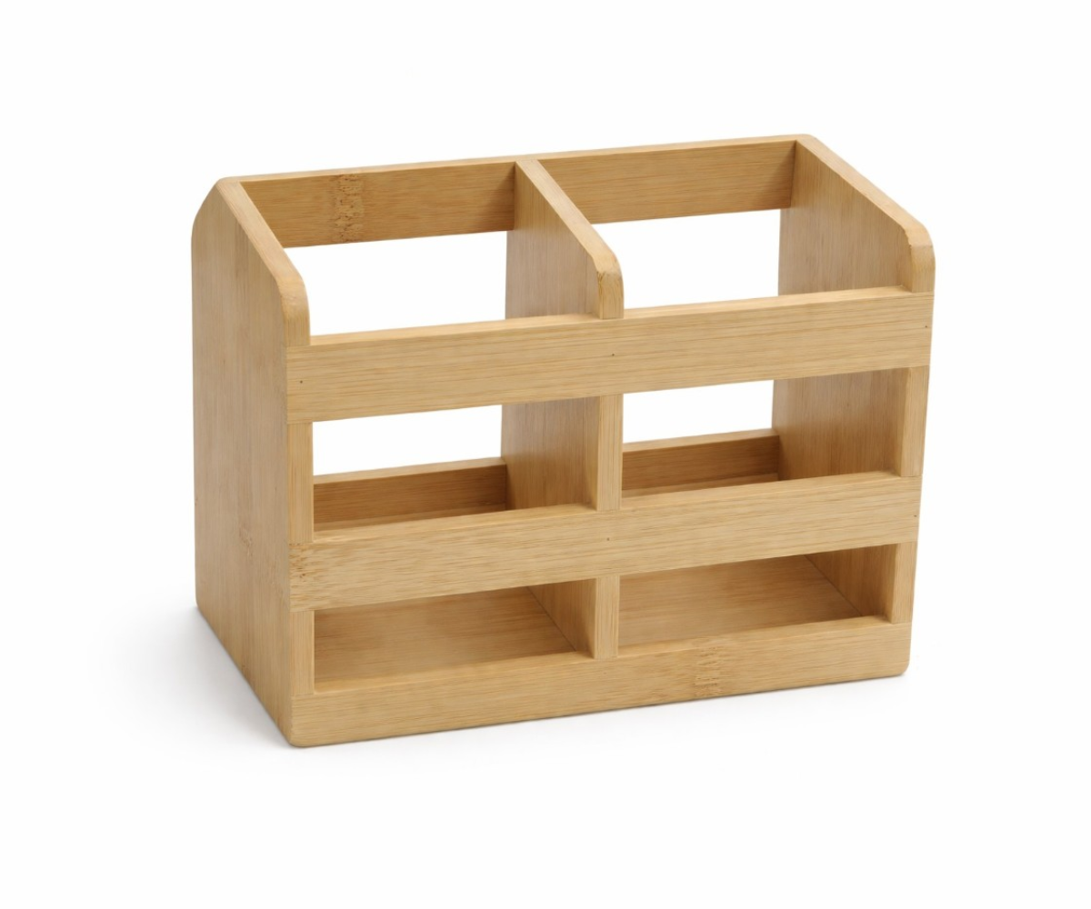 Natural Bamboo Table Organizer