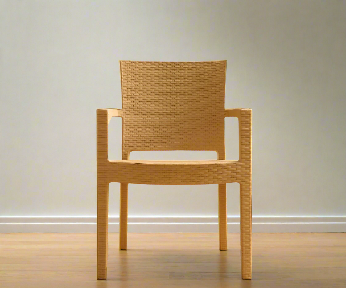 NVS-021-09 PARIS RATTAN ARMCHAIR / CAPPUCCINO