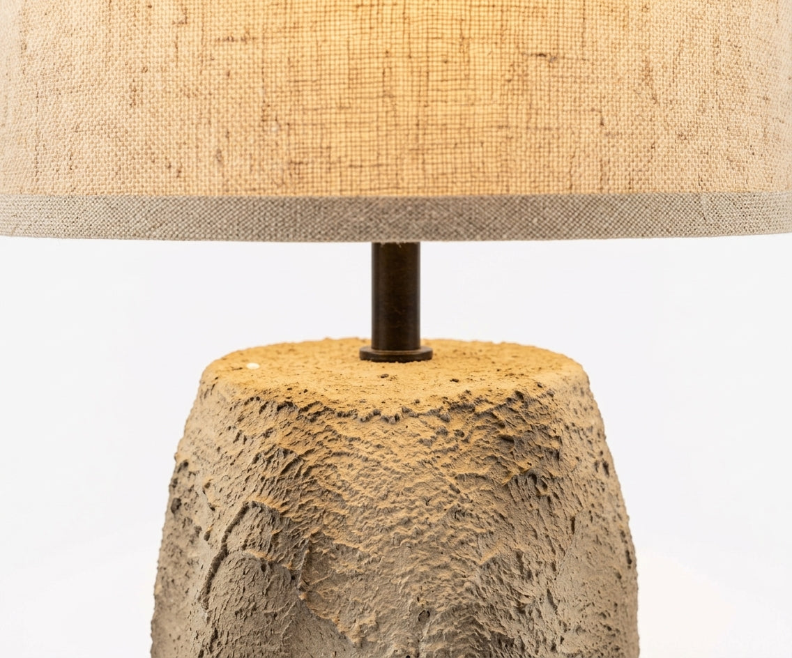 Textured ceramic lamp