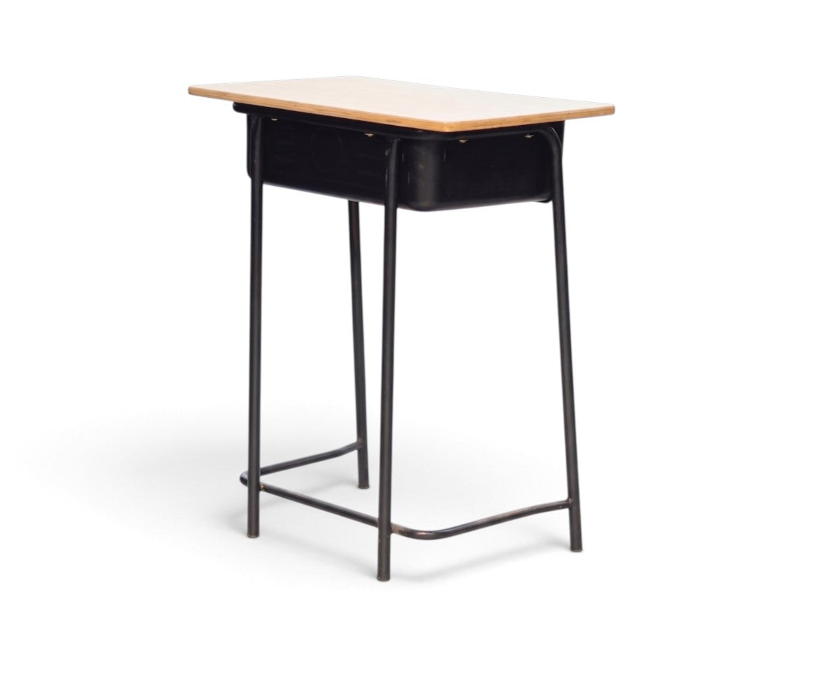 School study table and chair set with under-desk book storage, Doha Qatar