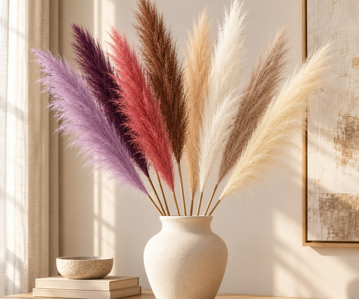ID-FW25 Faux Pampas Flower Stem