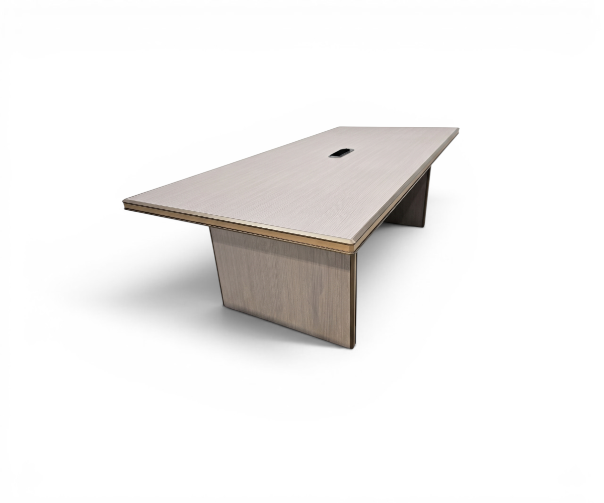 A3-524 office meeting table with people seated in a city-view meeting room