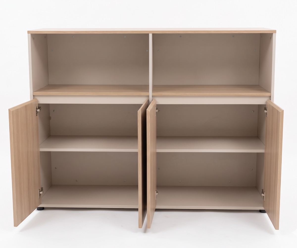 A5-116B oak office cabinet by a window in a panelled office