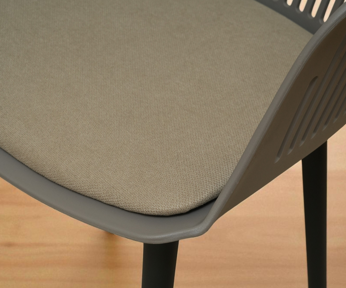 A621 Slatted Designer Armchair - Grey