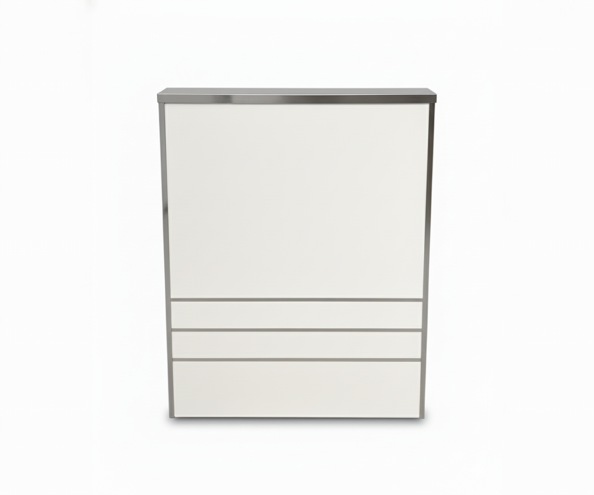 A800 Slim Chrome Reception Counter