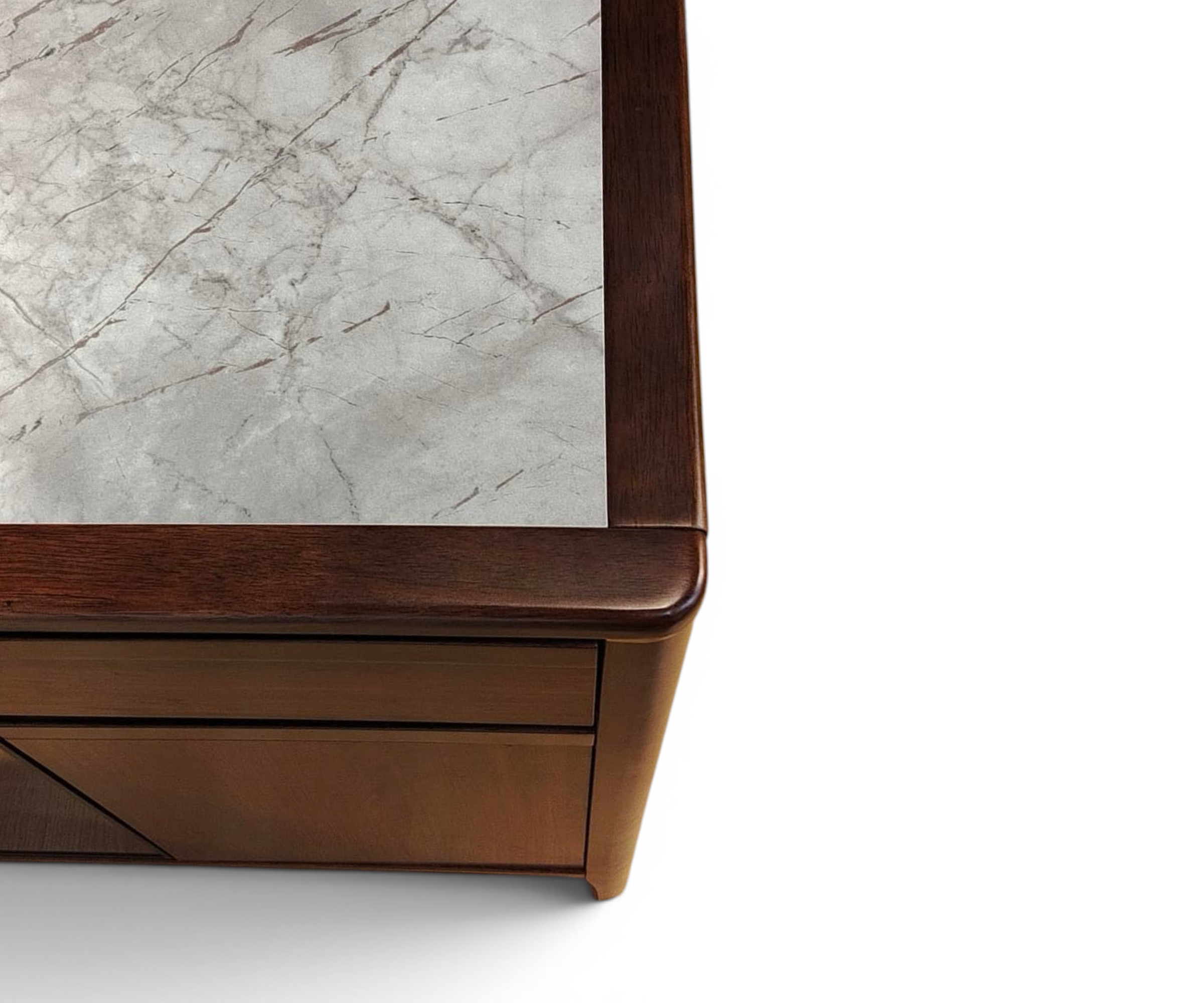 #AC-314 Walnut Marble Console