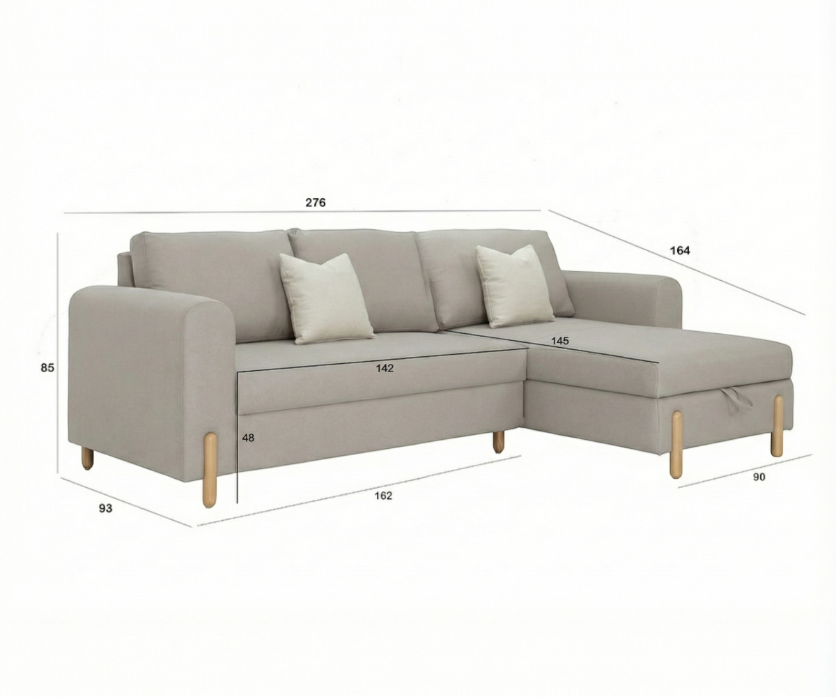 ADAM Grey Sofa Bed