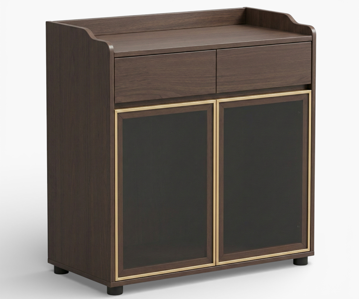 Aurel Brass Display Office Cabinet