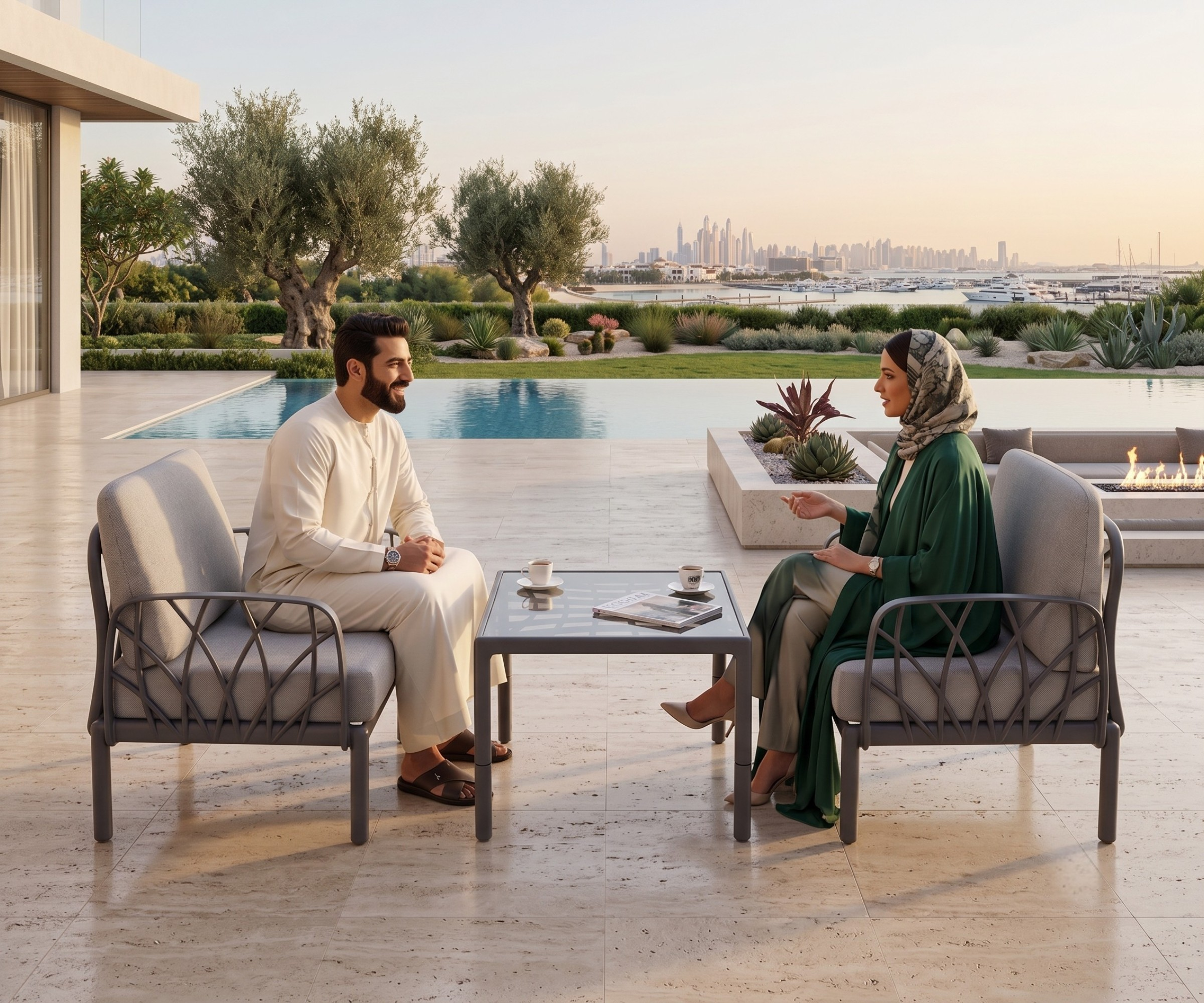 Outdoor Tea table Set (GARDA)