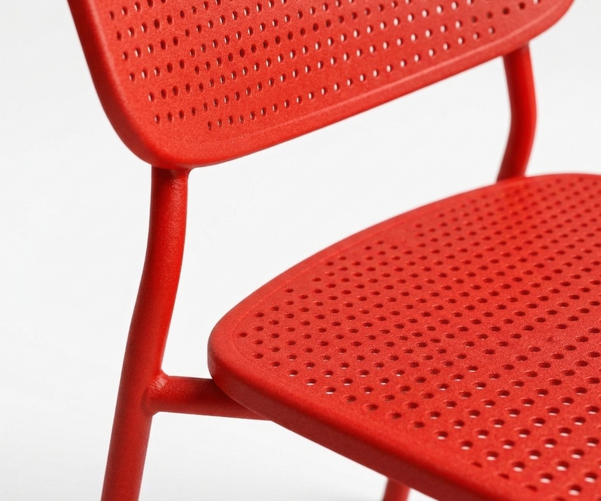 SOLARA VIBRANT RED MESH CHAIR 9030