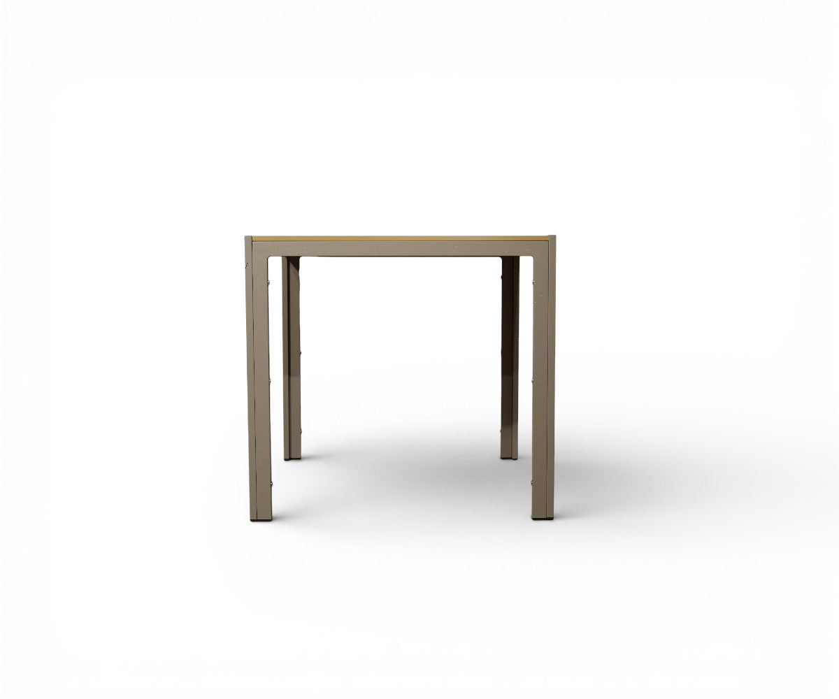 HD-H1316 outdoor table, dining table under a pergola beside a lounge set