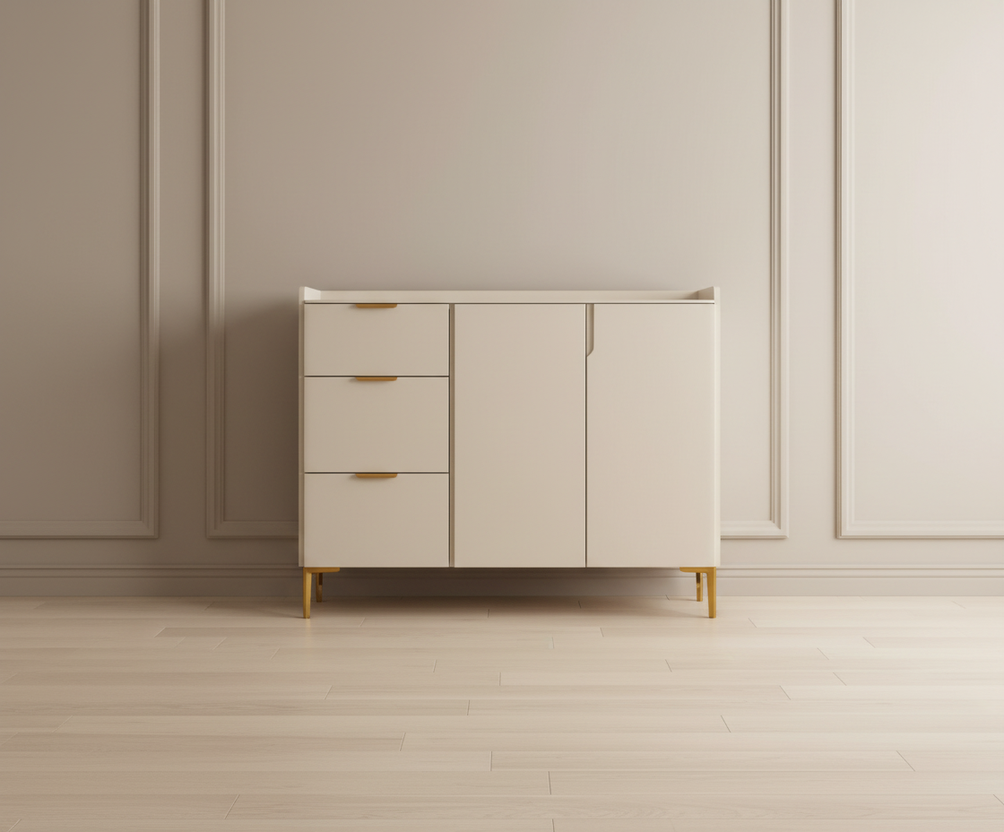 HENRIK White Shoe Cabinet