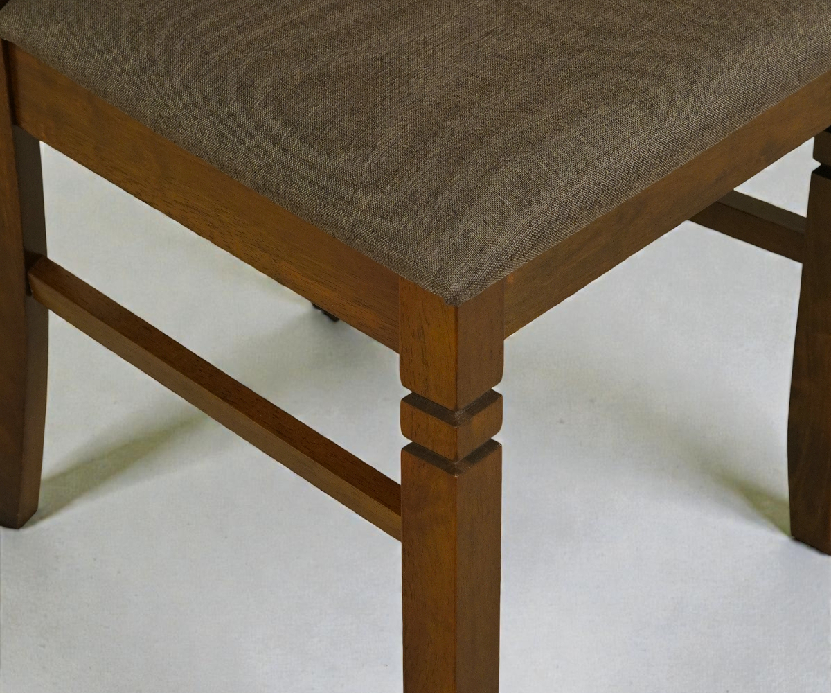 HV DORSETT warm chestnut dining set in a lit wood-panelled dining room