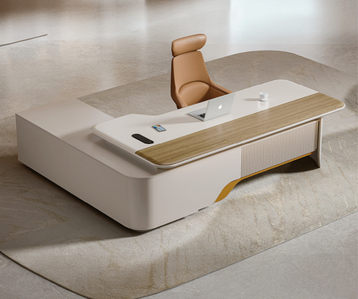 V7-026 OFFICE TABLE -LEFT(26002000780) Maple Wood