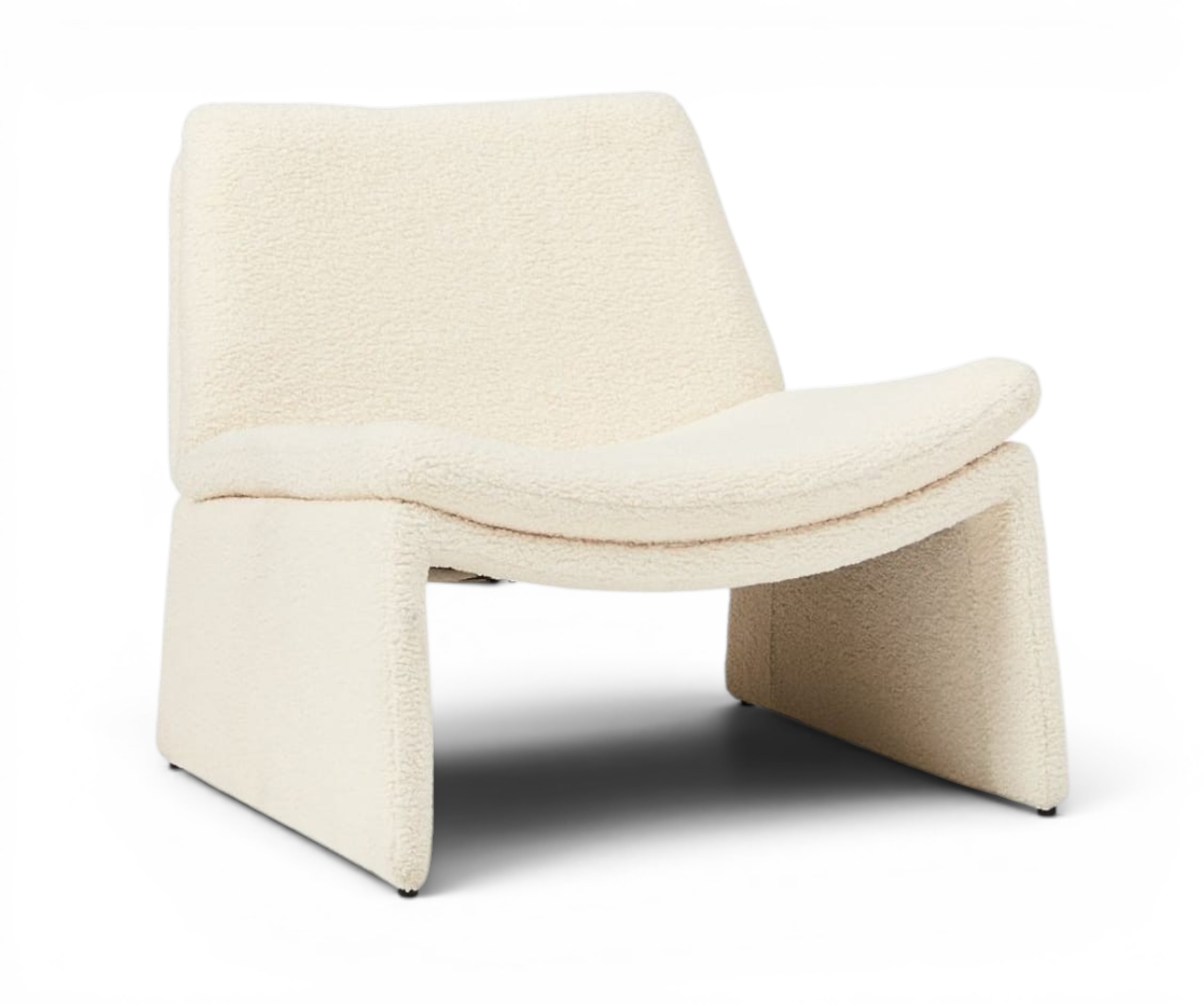KV customize chair in a city-view lounge beside a walnut coffee table